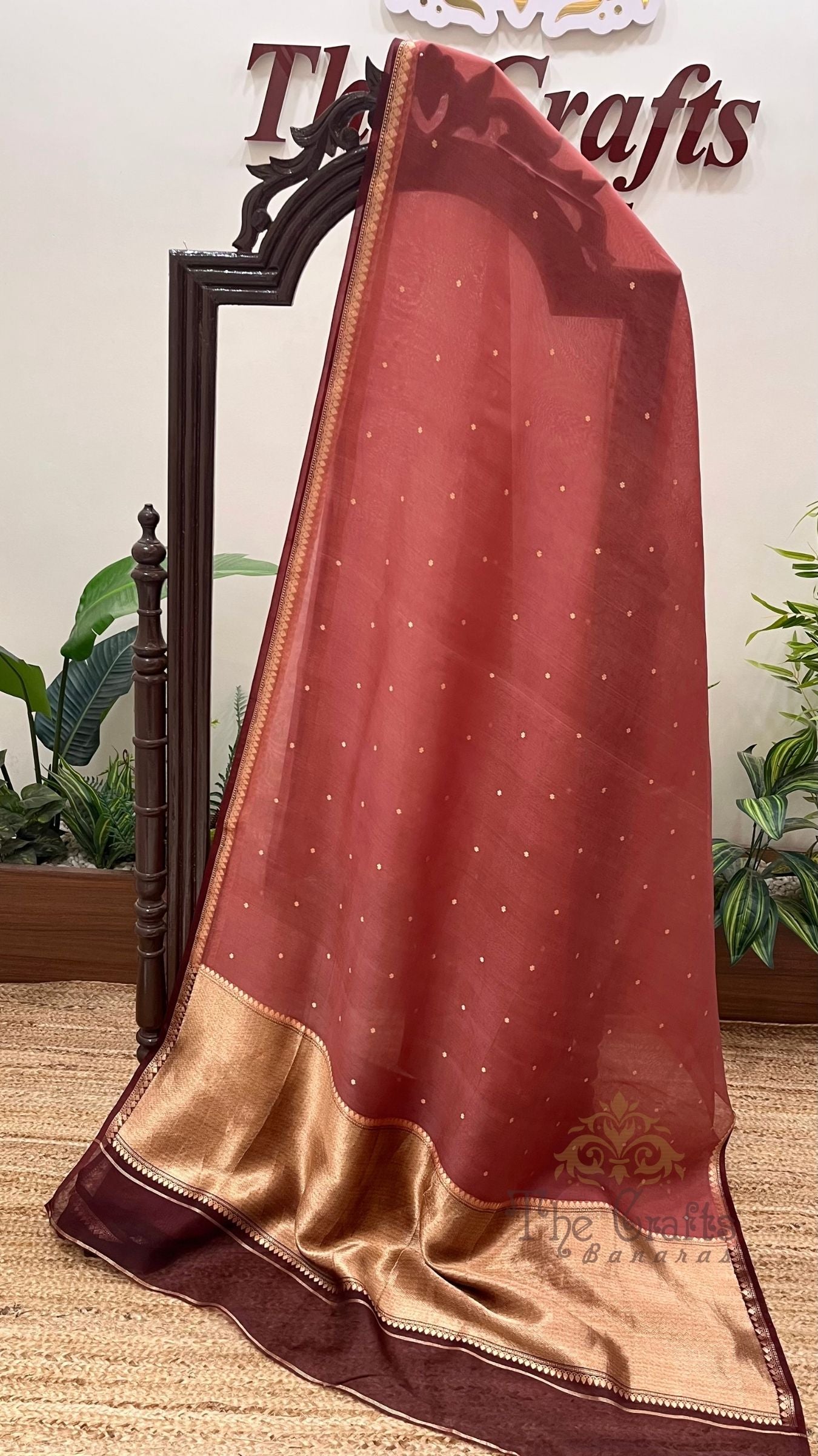 Pure Kora Silk Handloom Banarasi Saree
