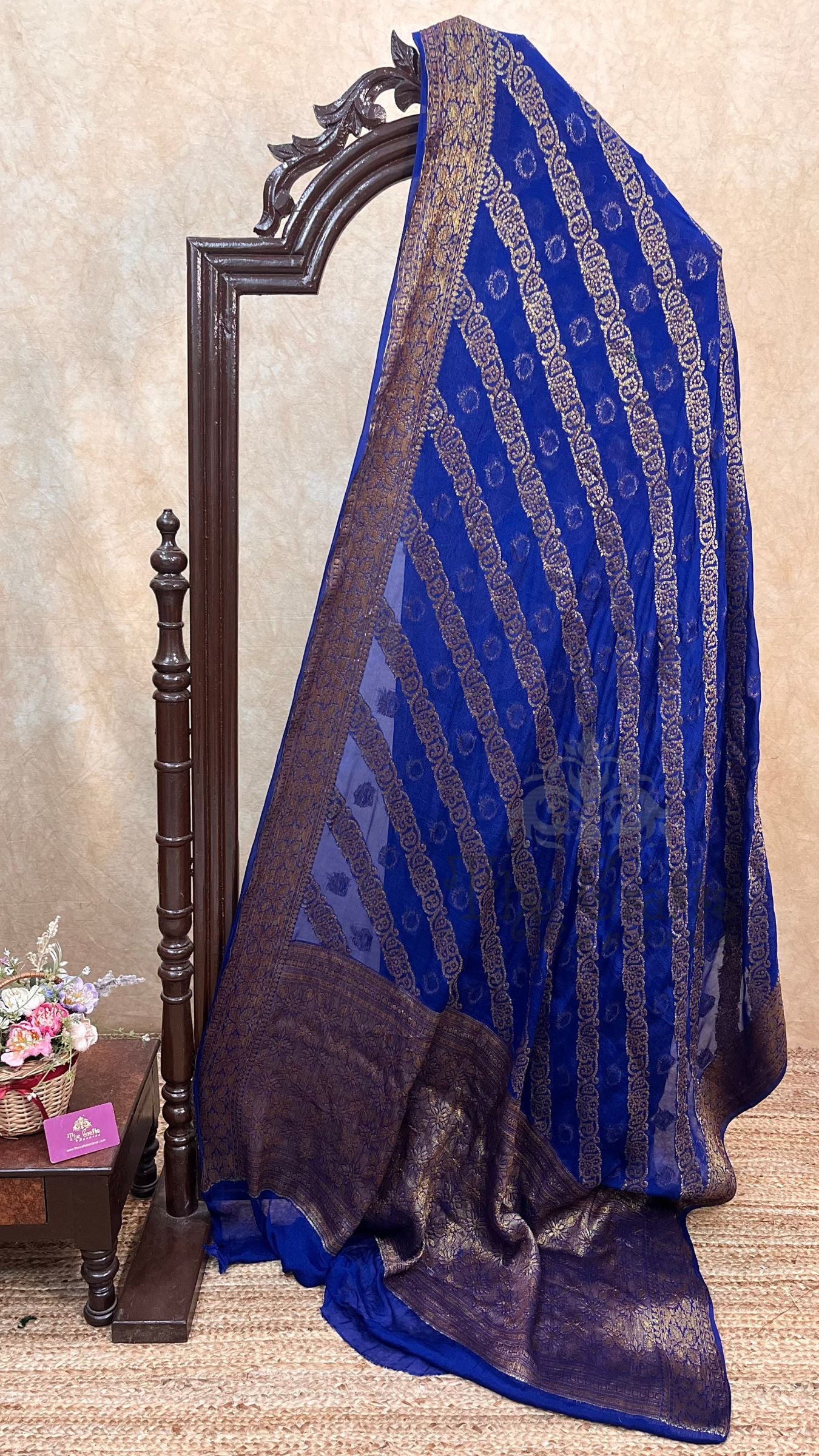 Pure Khaddi Chiffon Banarasi Saree