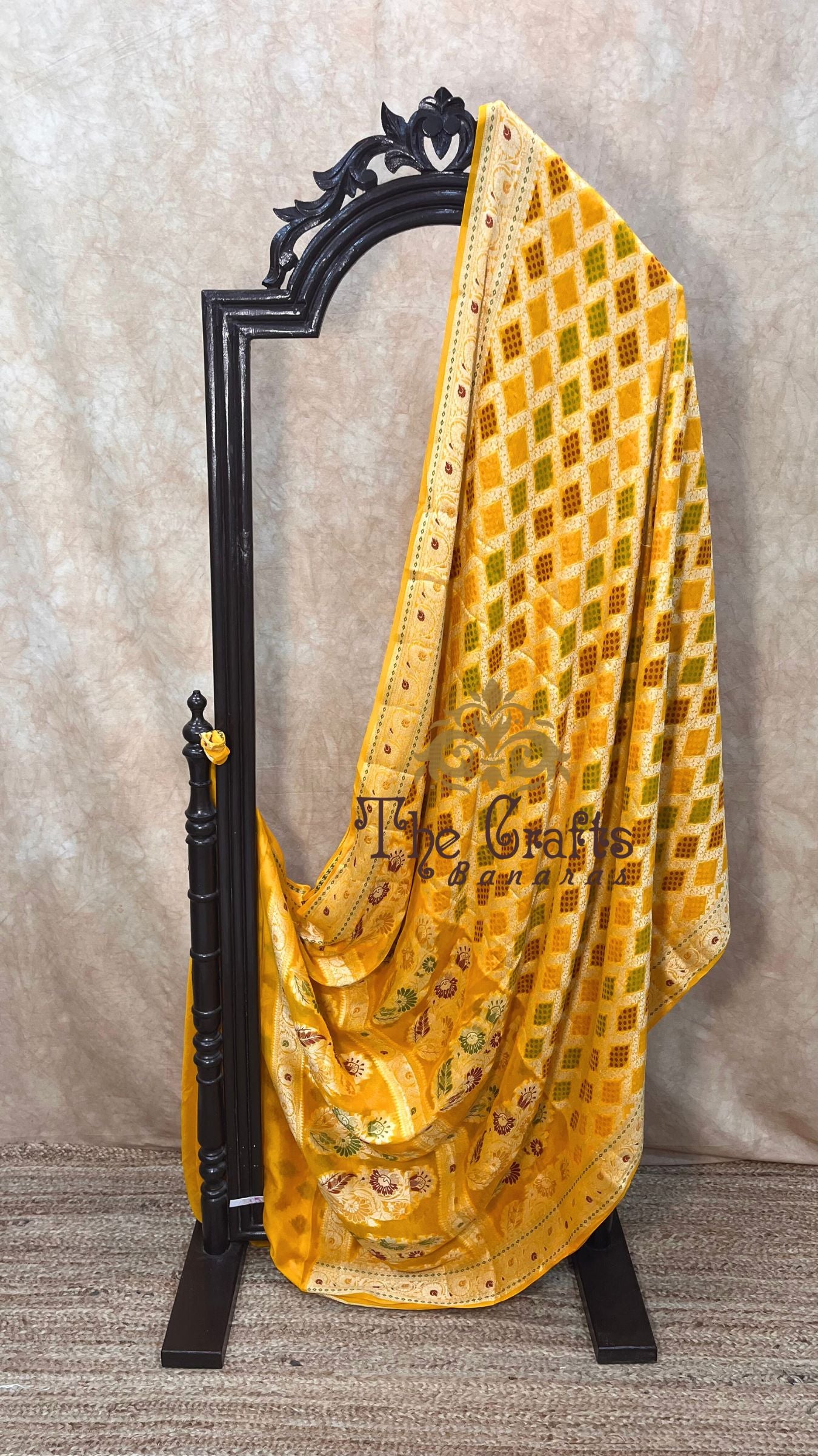 Pure Khaddi Chiffon Banarasi Saree