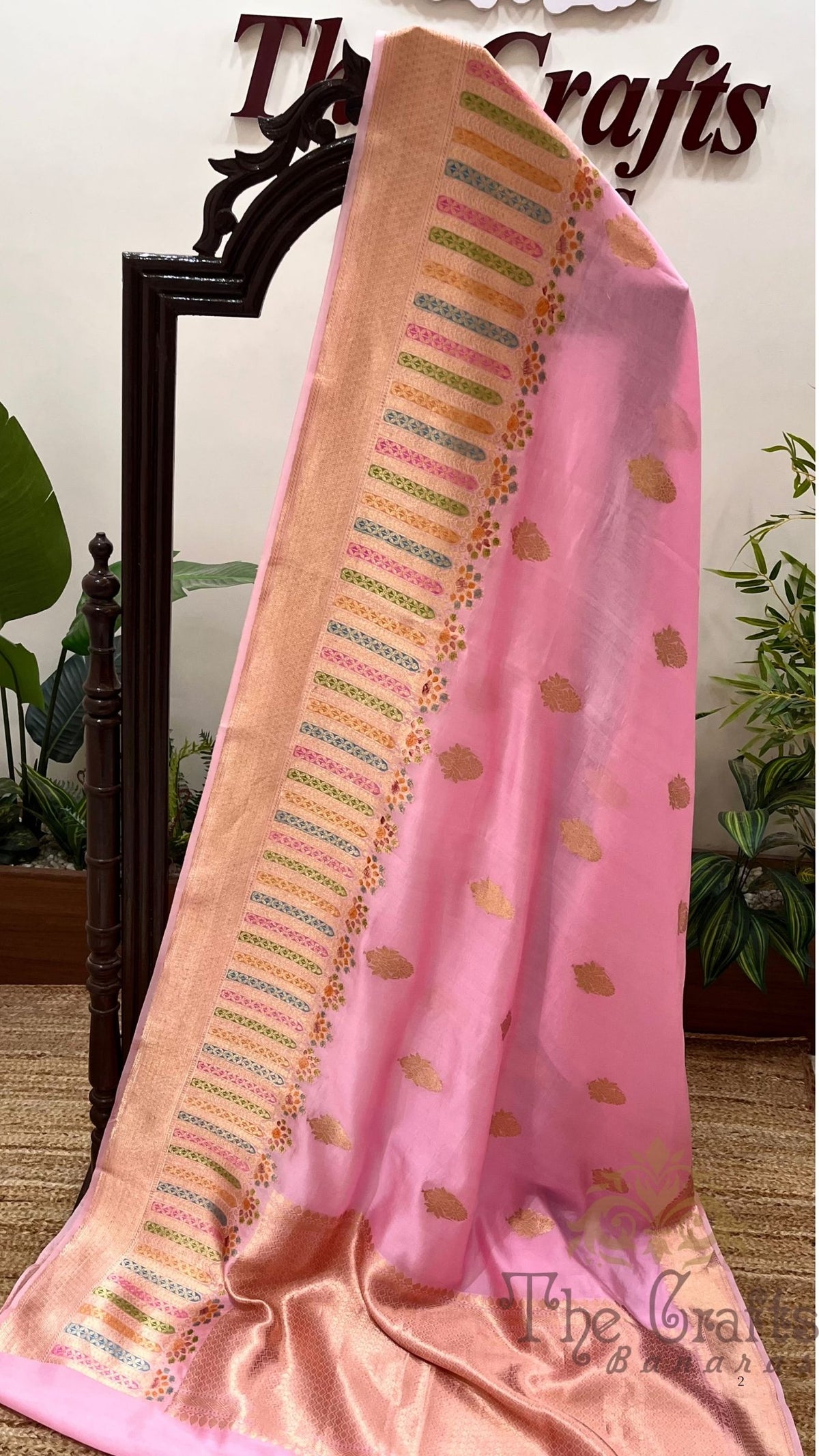 Pure Mango Silk Handloom Banarasi Saree