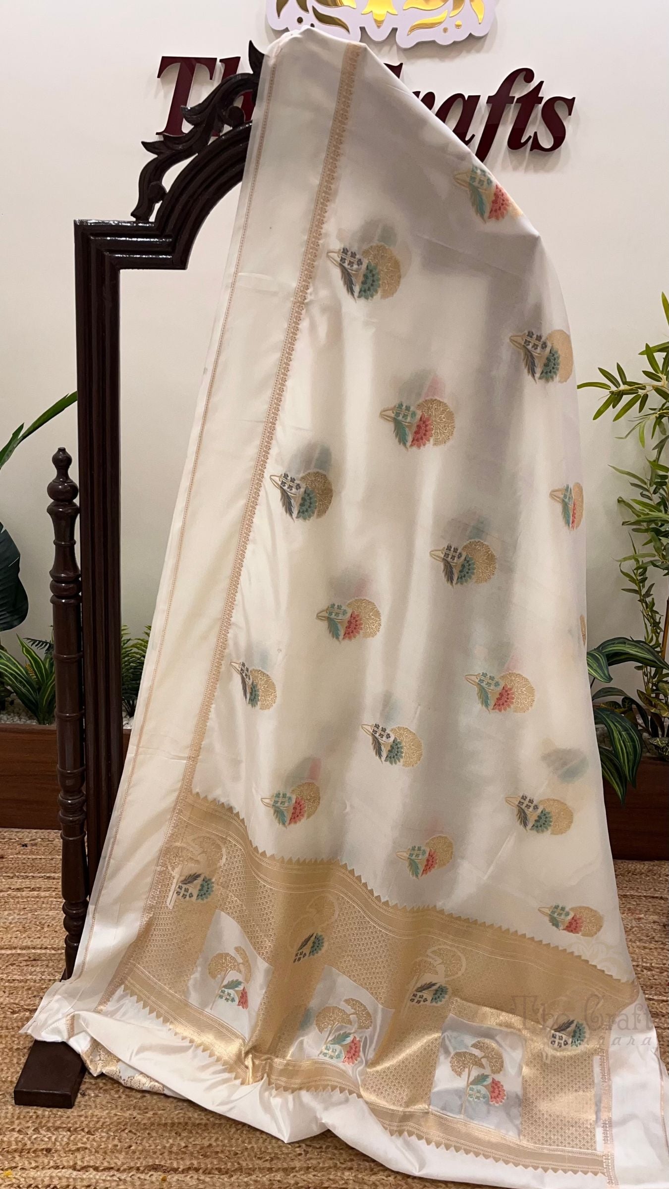 Pure Mango Silk Handloom Banarasi Saree