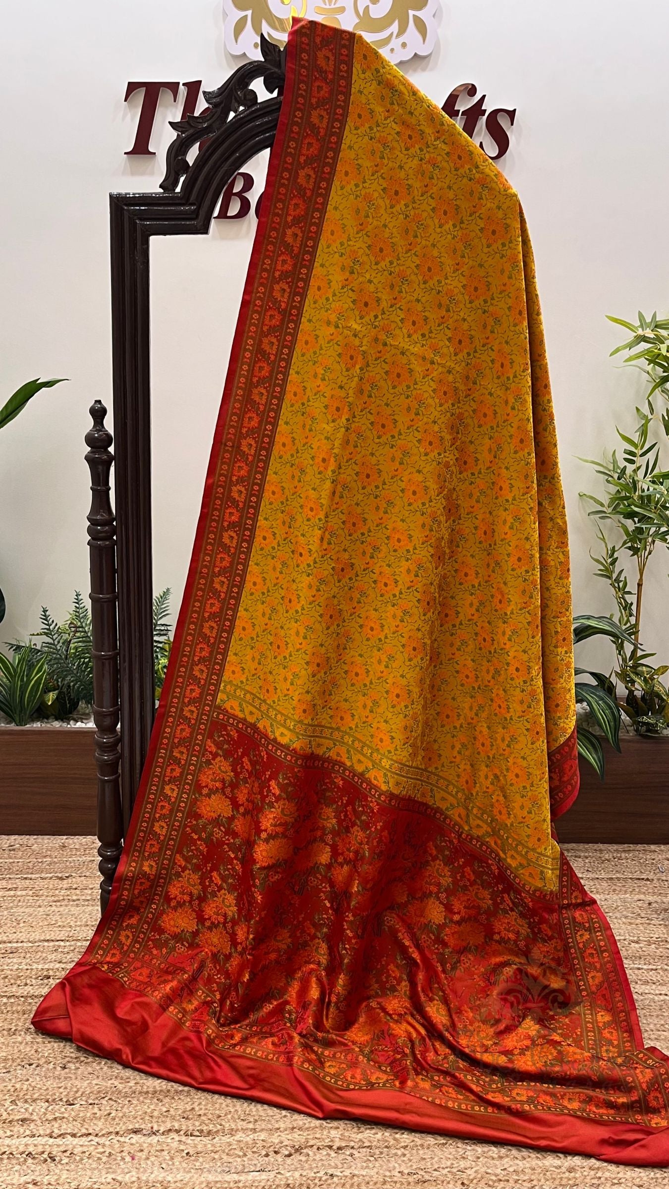 Pure Soft Katan Jamawar Silk Handloom Banarasi Saree