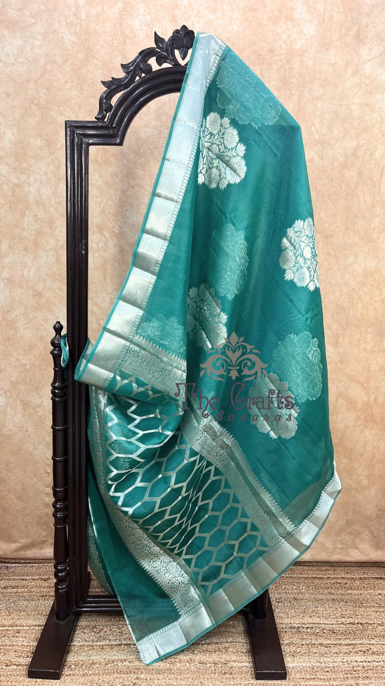 Pure Kora Silk Handloom Banarasi Saree