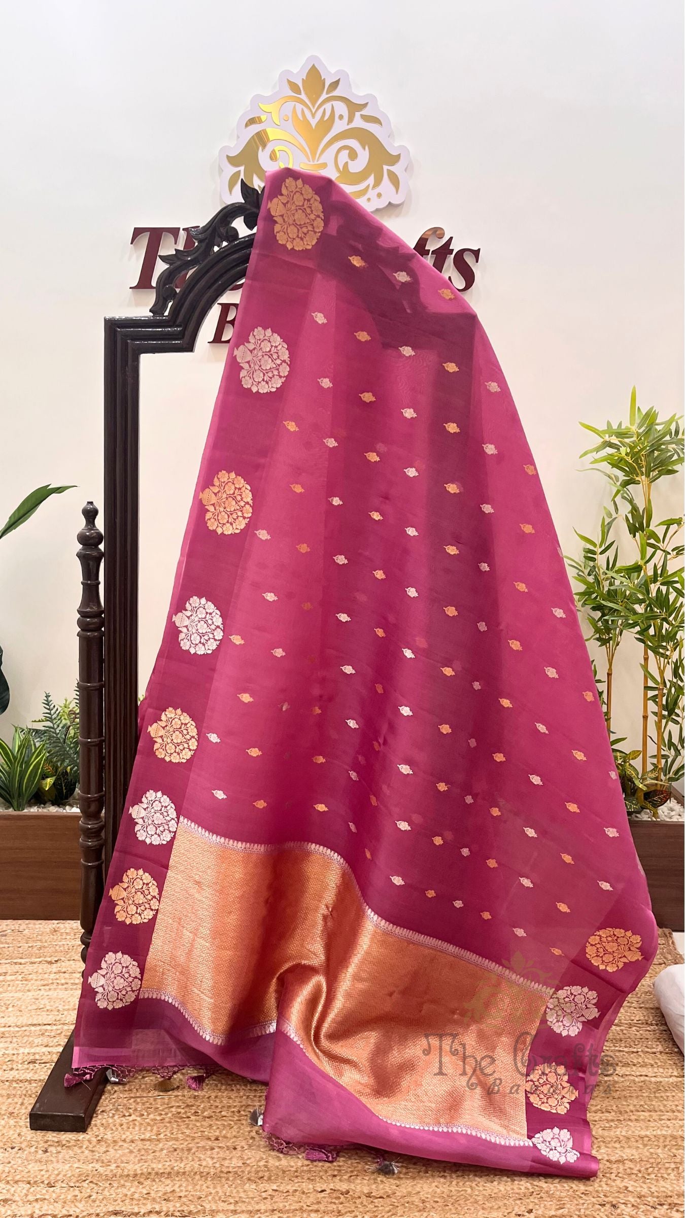 Pure Kora Silk Handloom Banarasi Saree