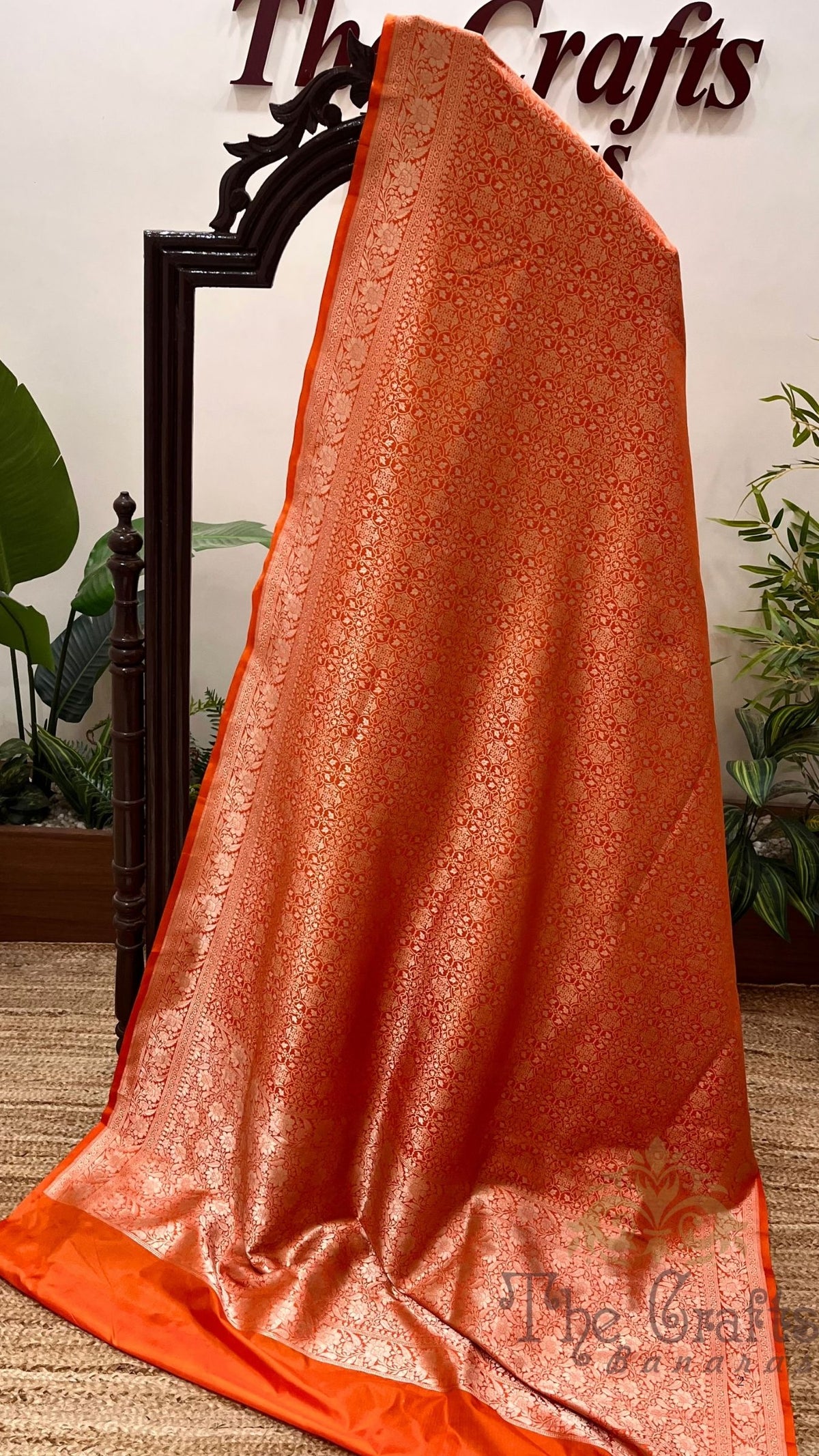Pure Katan Silk Handloom Banarasi Saree - Tanchui Brocade