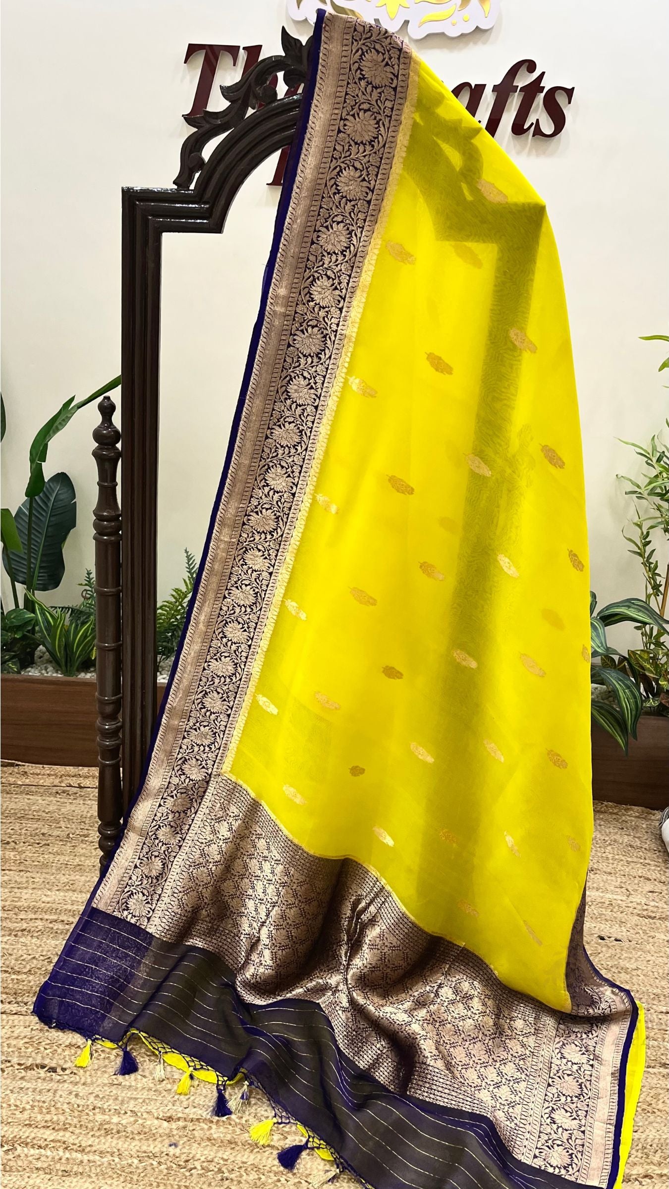 Pure Kora Silk Handloom Banarasi Saree