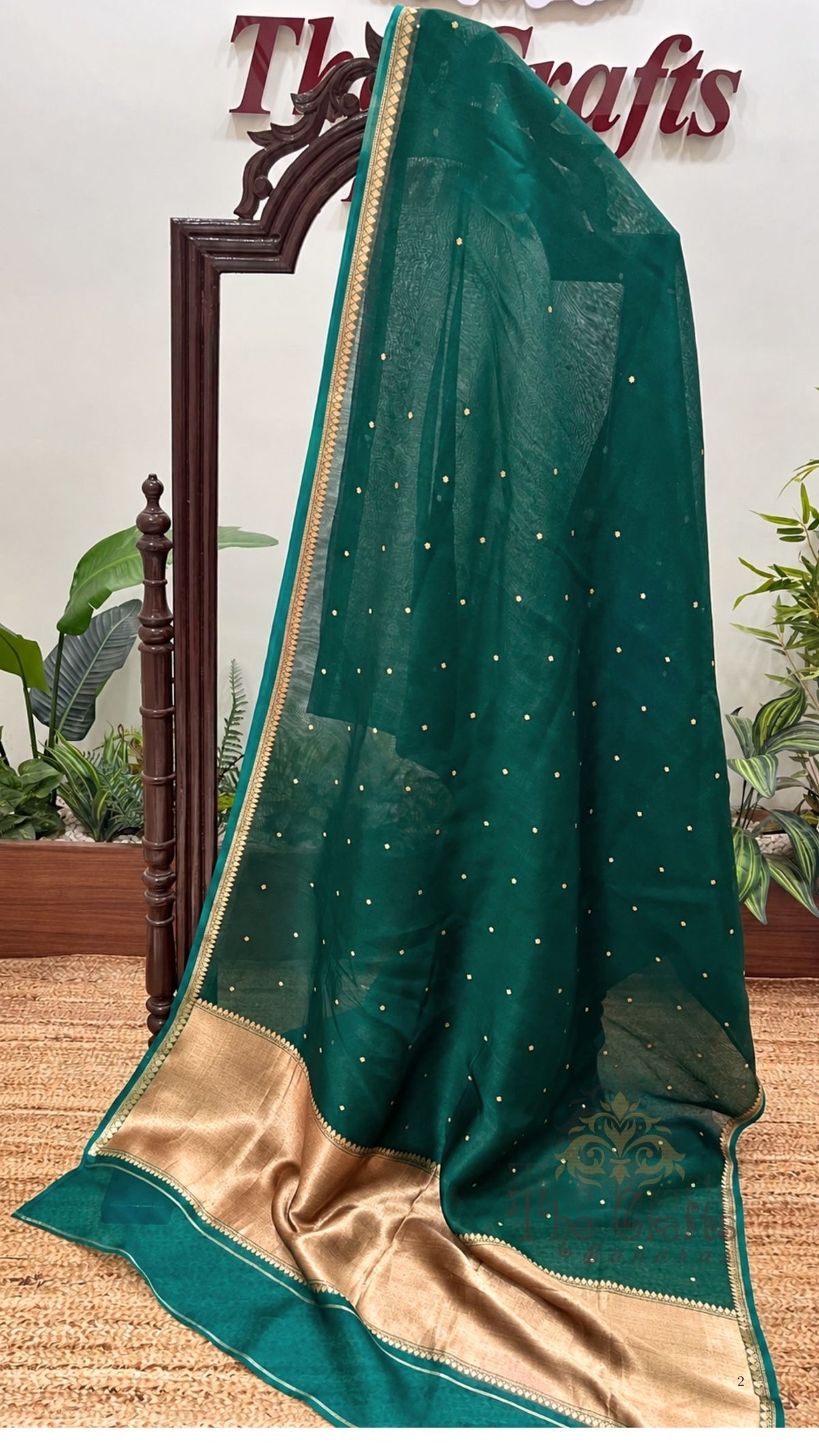 Pure Kora Silk Handloom Banarasi Saree