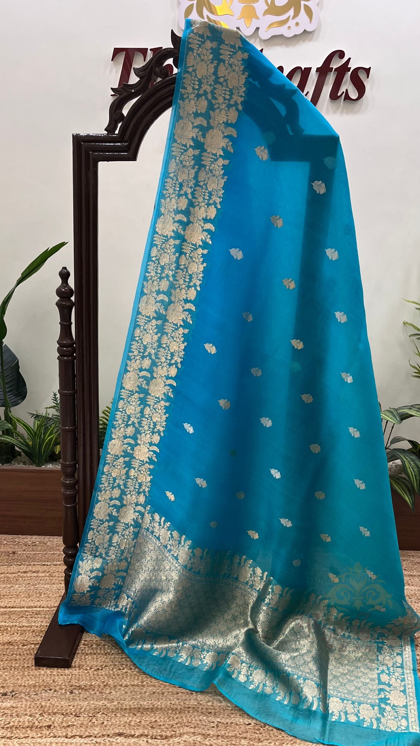 Pure Kora Silk Handloom Banarasi Saree