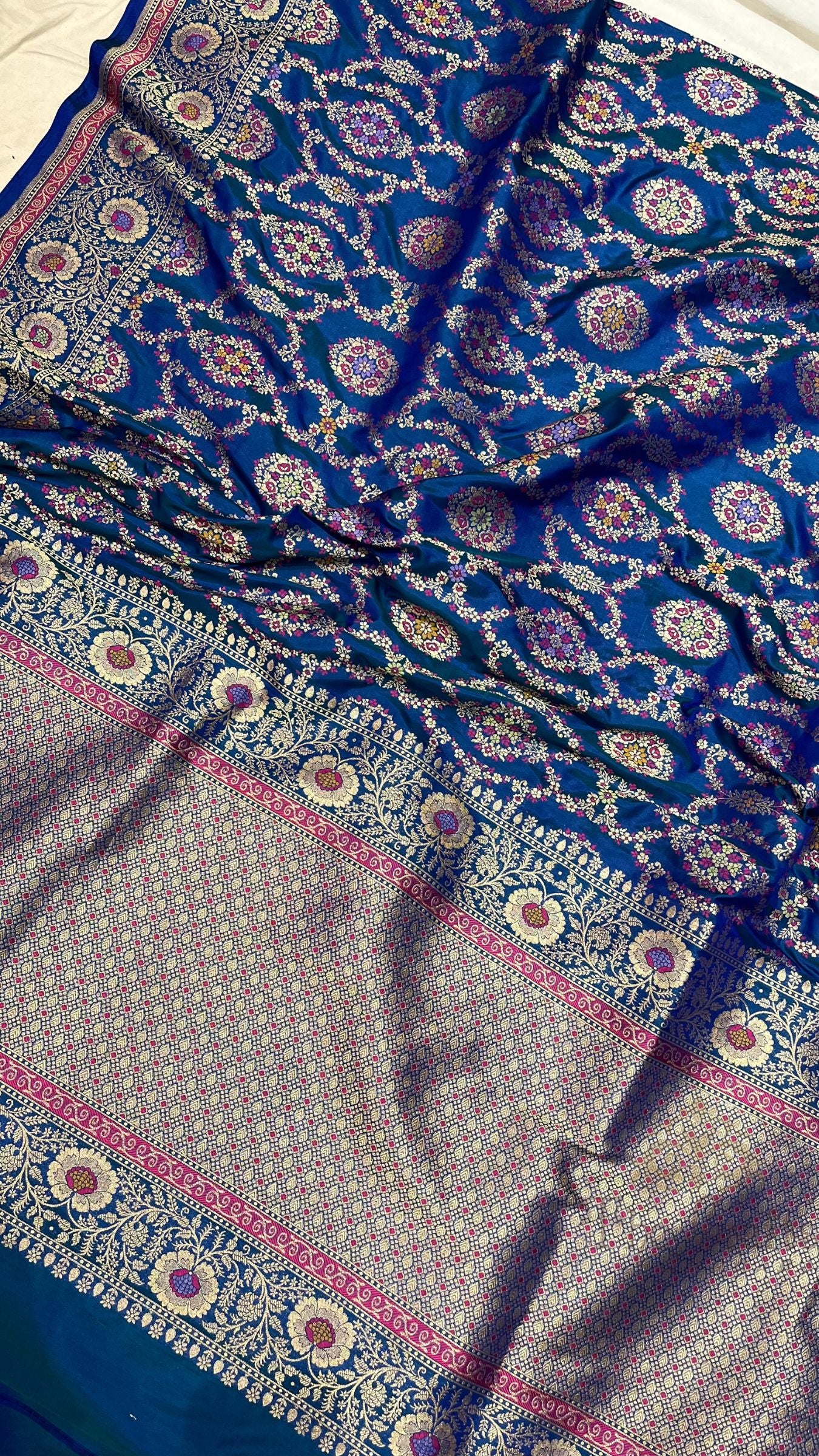 Pure Katan Silk Banarasi Handloom Dupatta