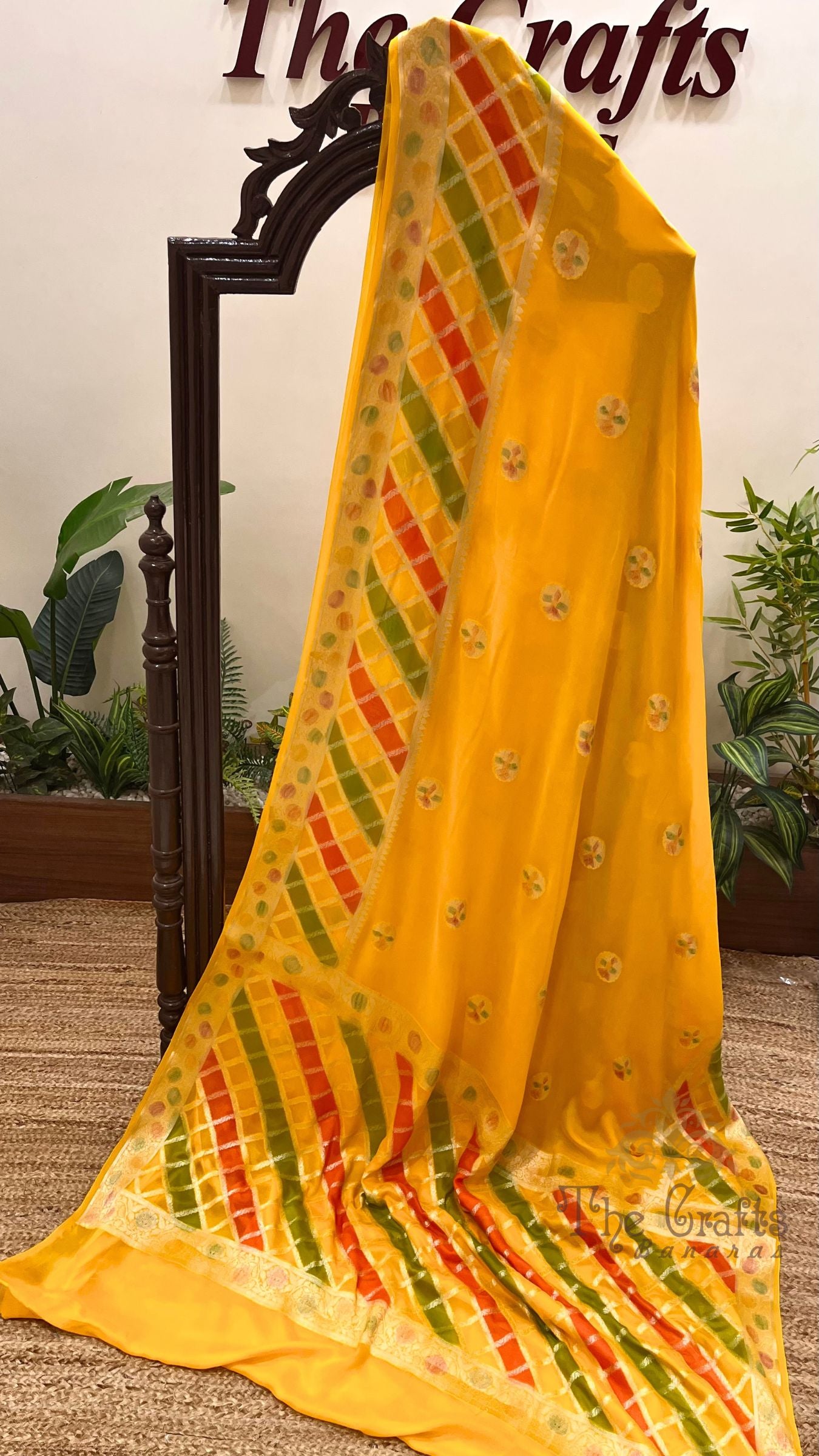 Pure Khaddi Chiffon Banarasi Saree