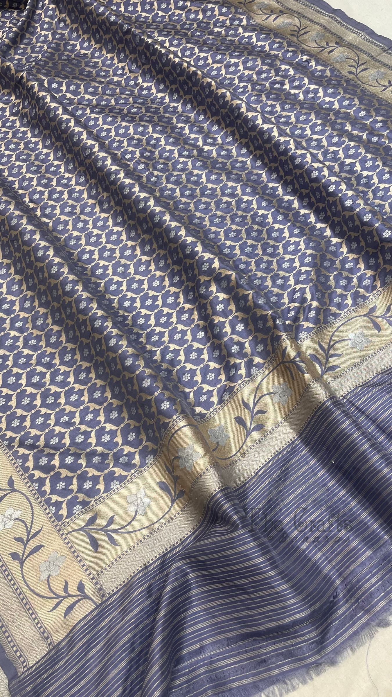Pure Katan Silk Banarasi Handloom Dupatta