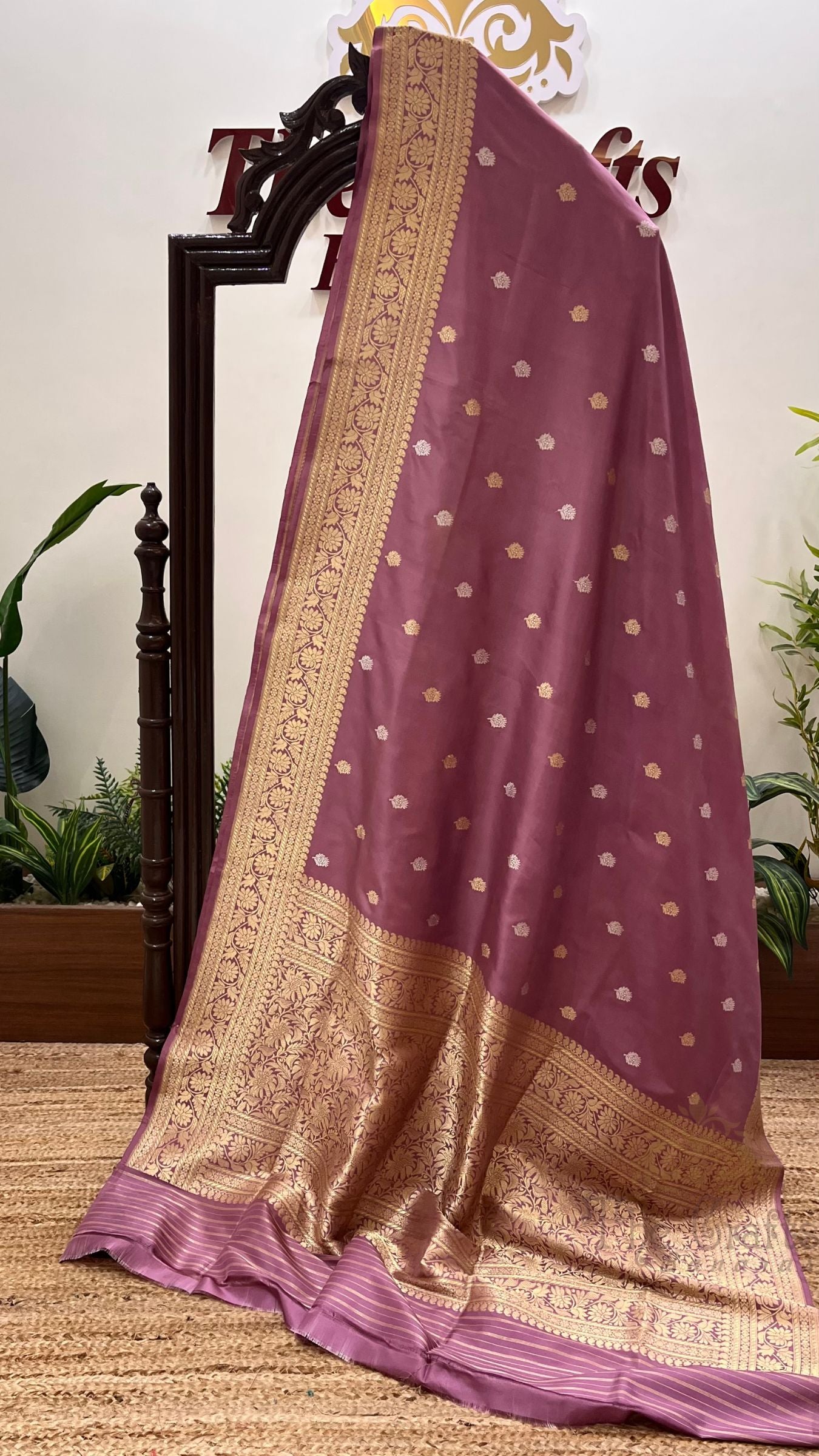 Pure Katan Silk Handloom Banarasi Saree - with Sona Rupa kadhua motifs