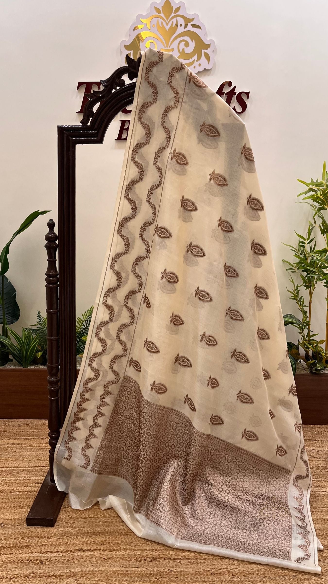Pure Tussar Silk Banarasi Saree