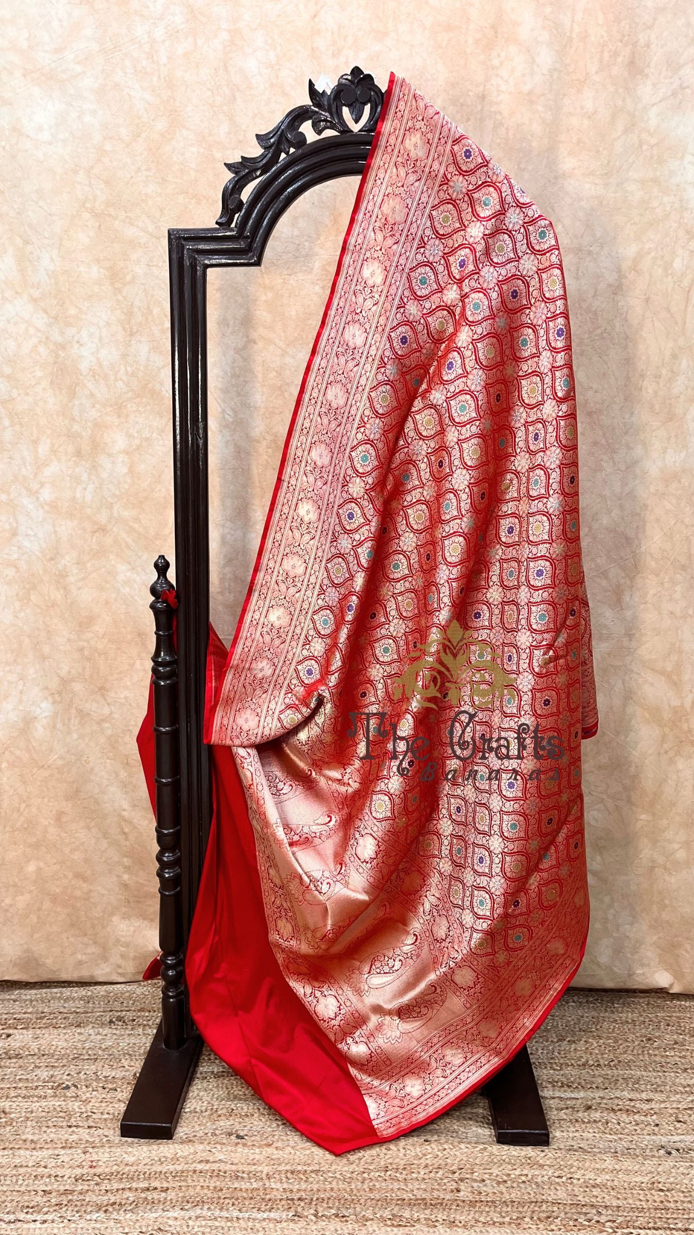 Pure Katan Silk Handloom Banarasi Saree - Tanchui Brocade Meena