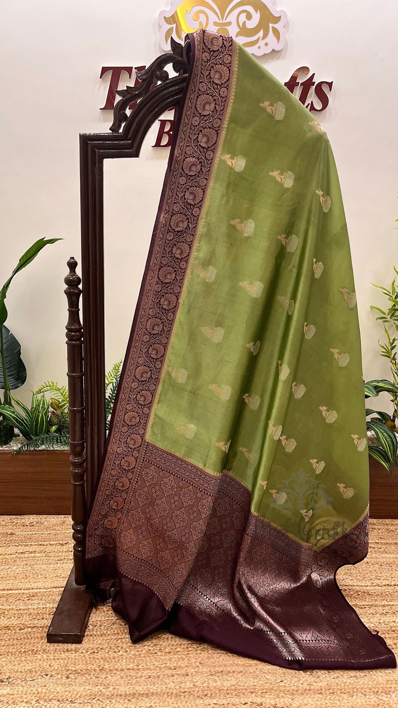 Pure Mango Silk Banarasi Saree