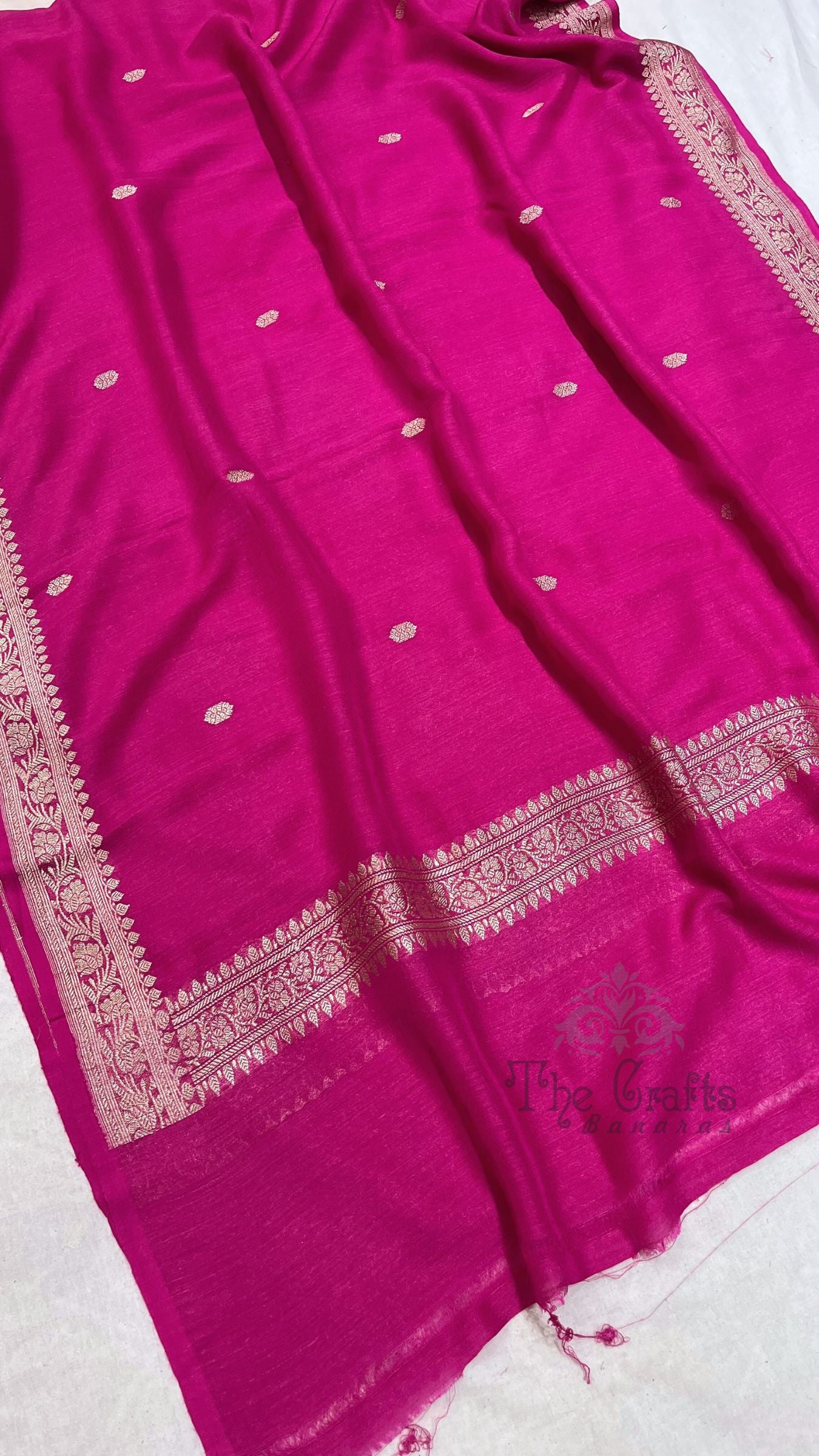 Pure Moonga Silk Banarasi Handloom Dupatta