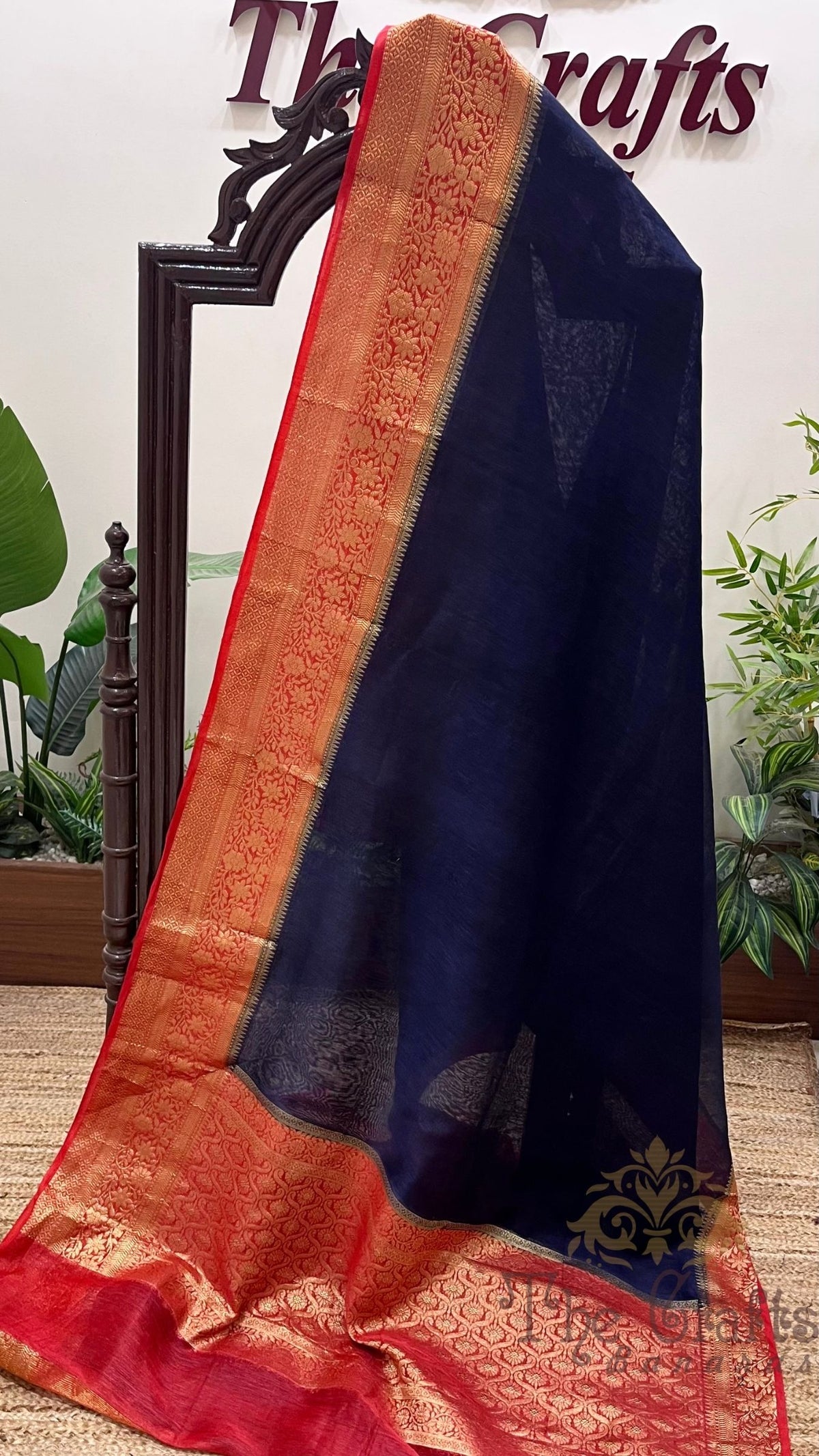 Pure Linen Banarasi Saree