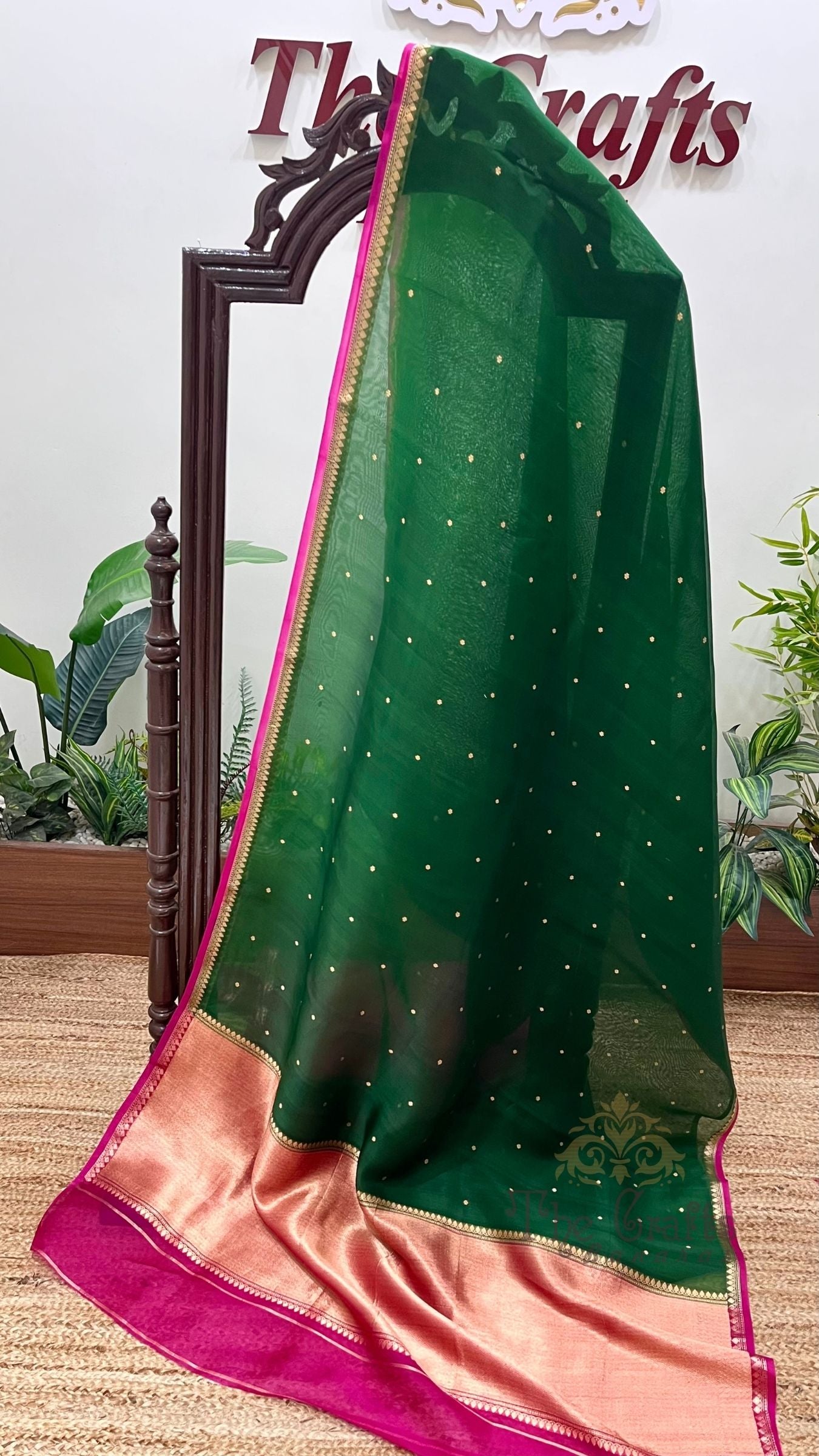 Pure Kora Silk Handloom Banarasi Saree