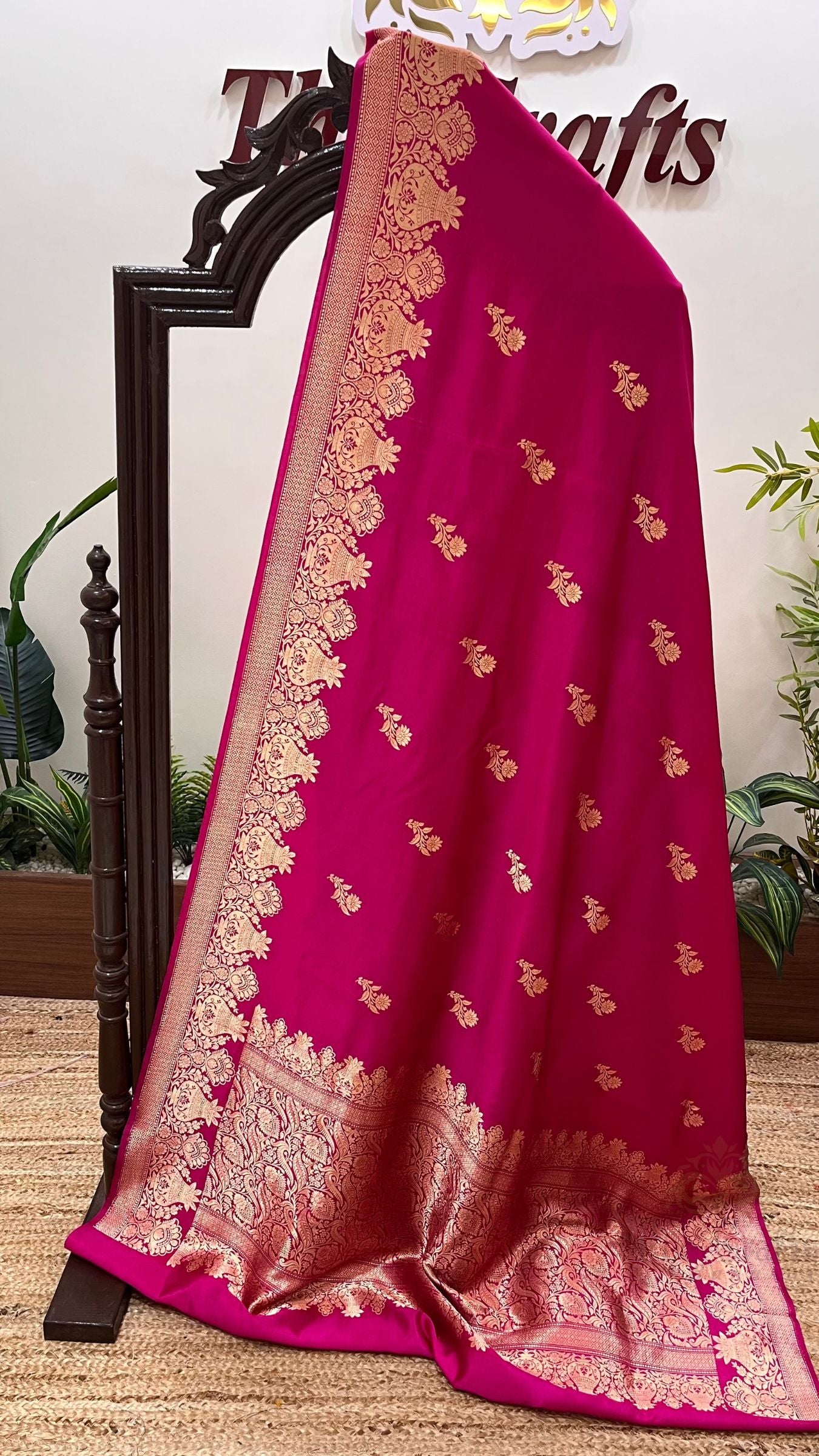 Pure Mango Silk Handloom Banarasi Saree