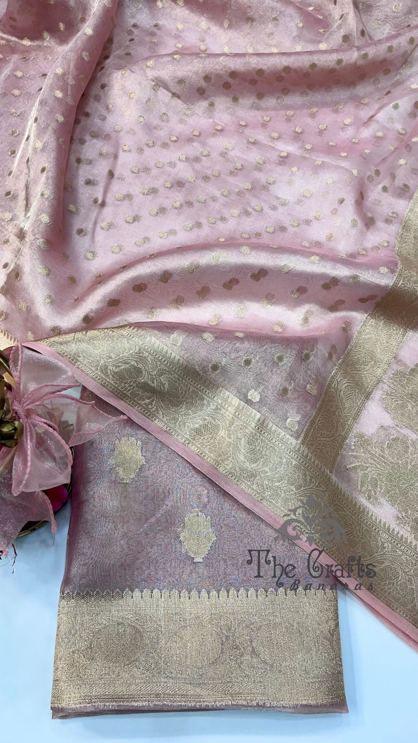 Pure Tissue Silk Banarasi Dress Material
