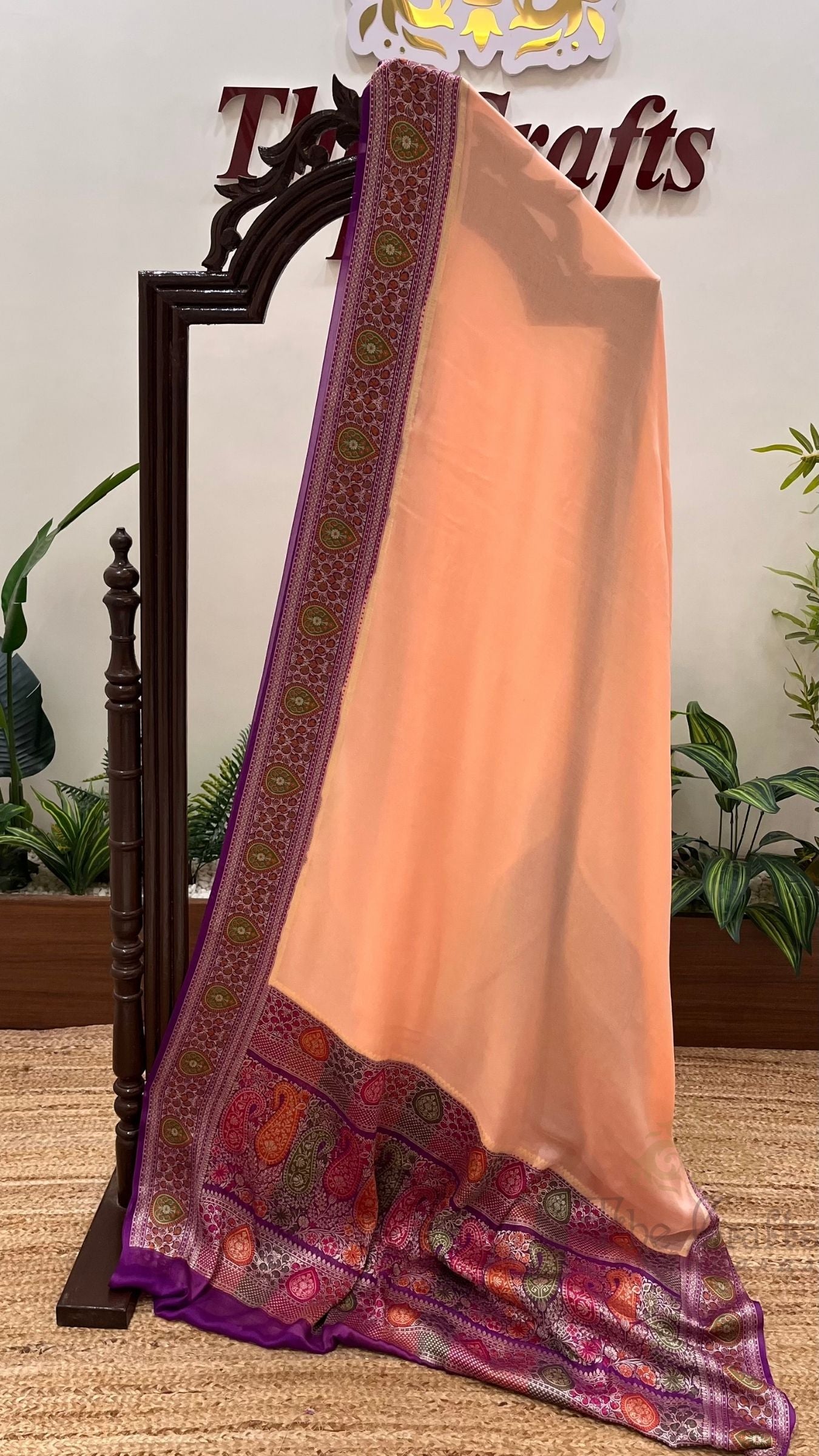 Pure Khaddi Chiffon Banarasi Saree
