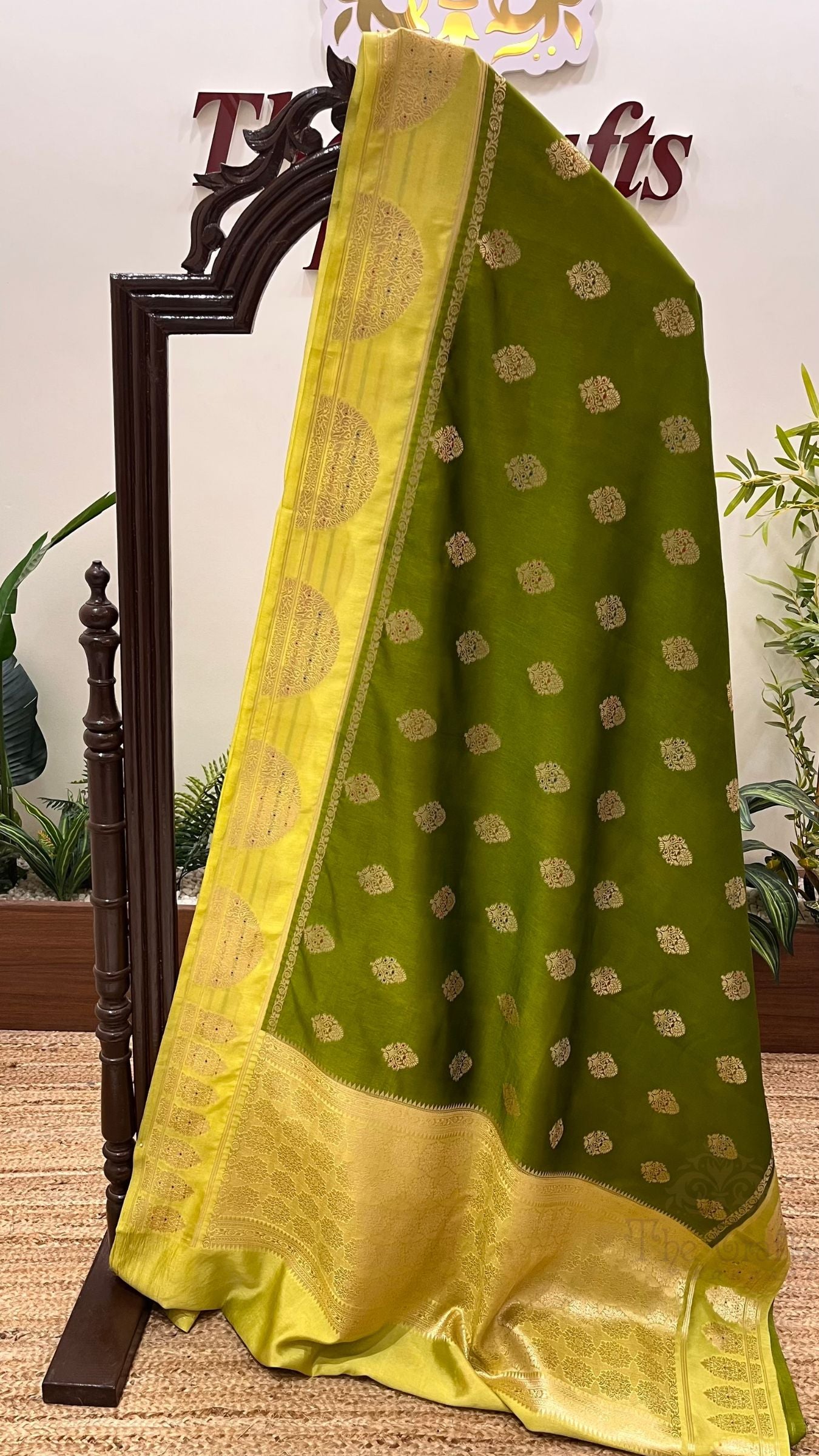 Pure Mango Silk Banarasi Saree