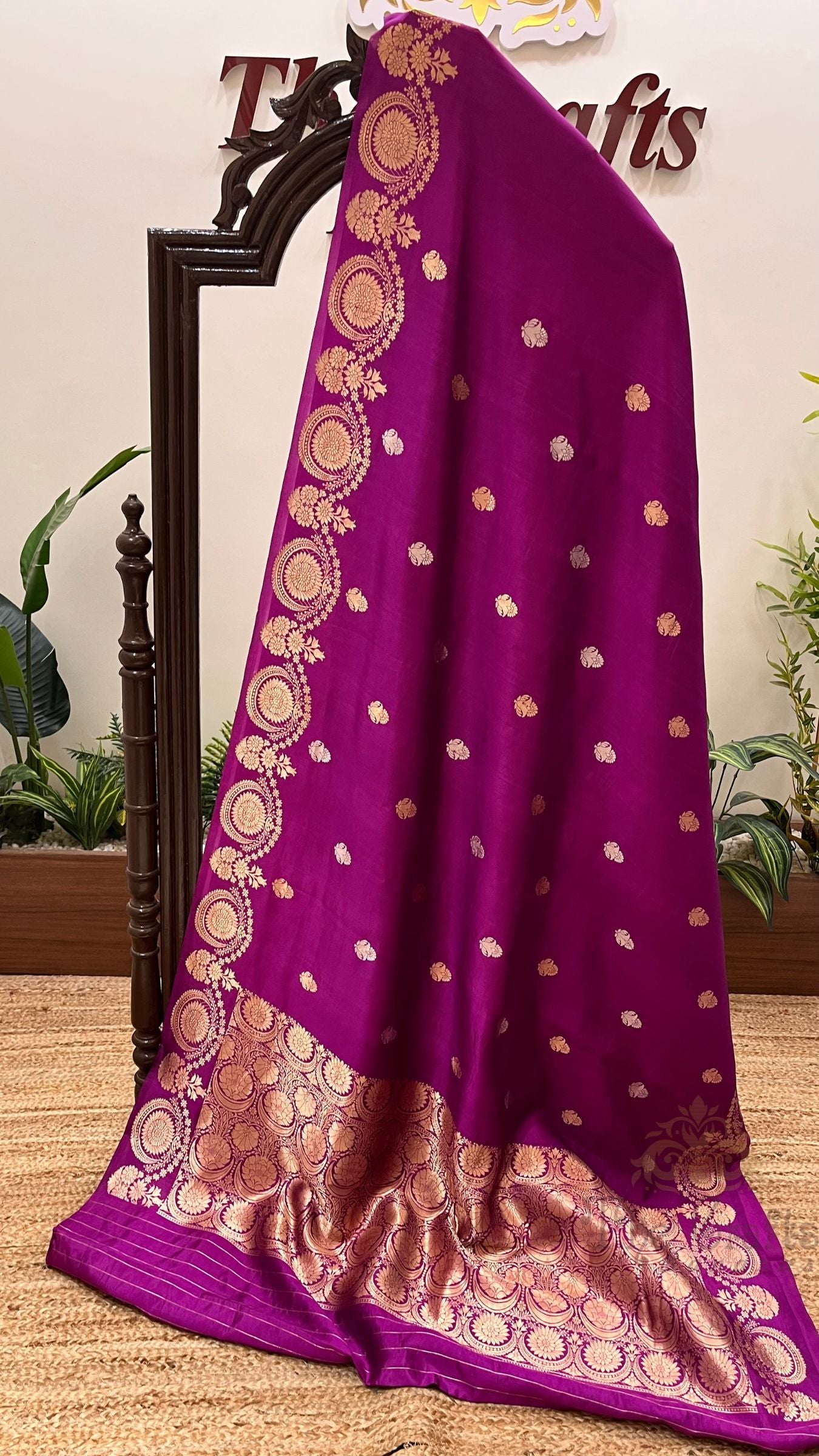 Pure Mango Silk Handloom Banarasi Saree