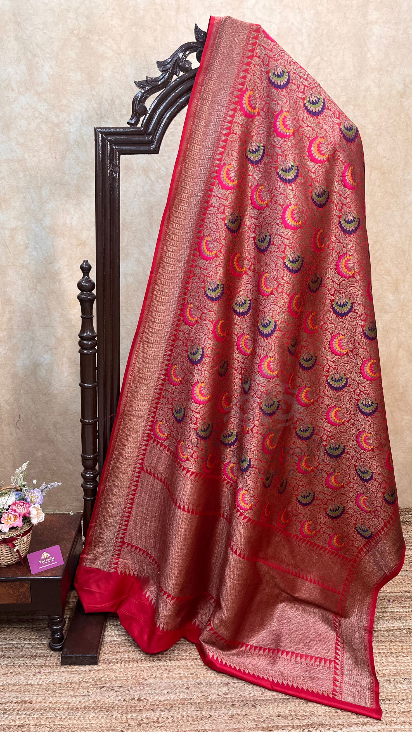 Pure Katan Silk Handloom Banarasi Saree - Tanchui Brocade Meena