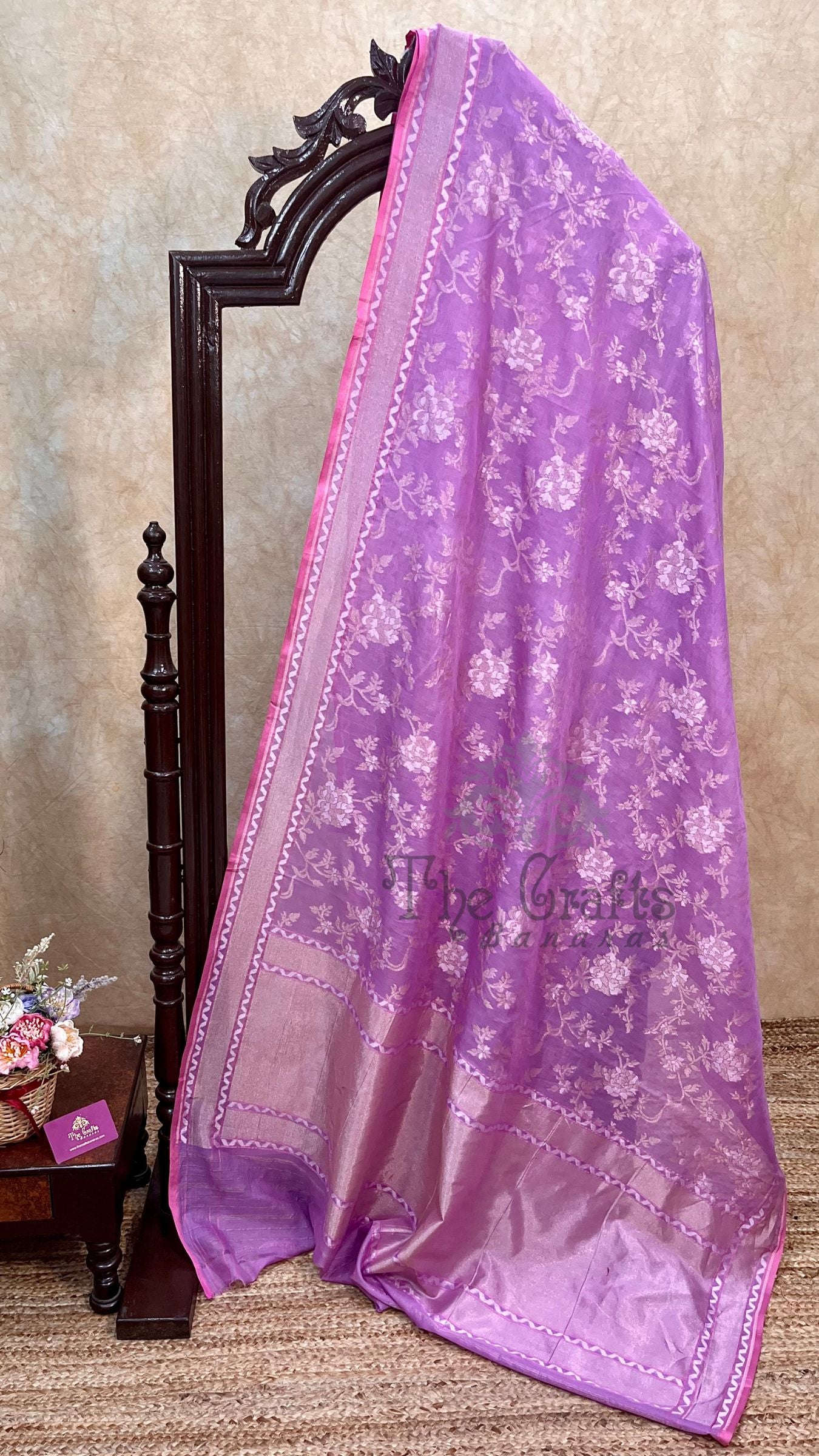 Pure Ektara Cotton Jamdani Banarasi Saree - Alfi