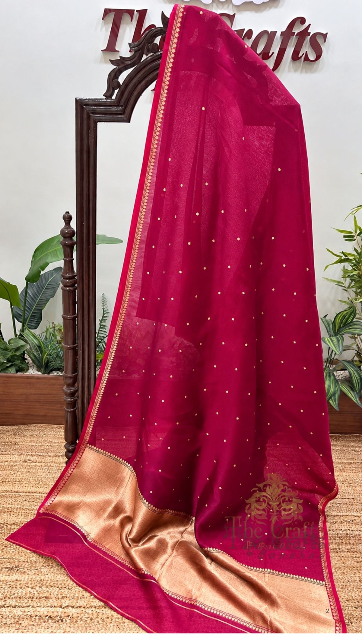 Pure Kora Silk Handloom Banarasi Saree