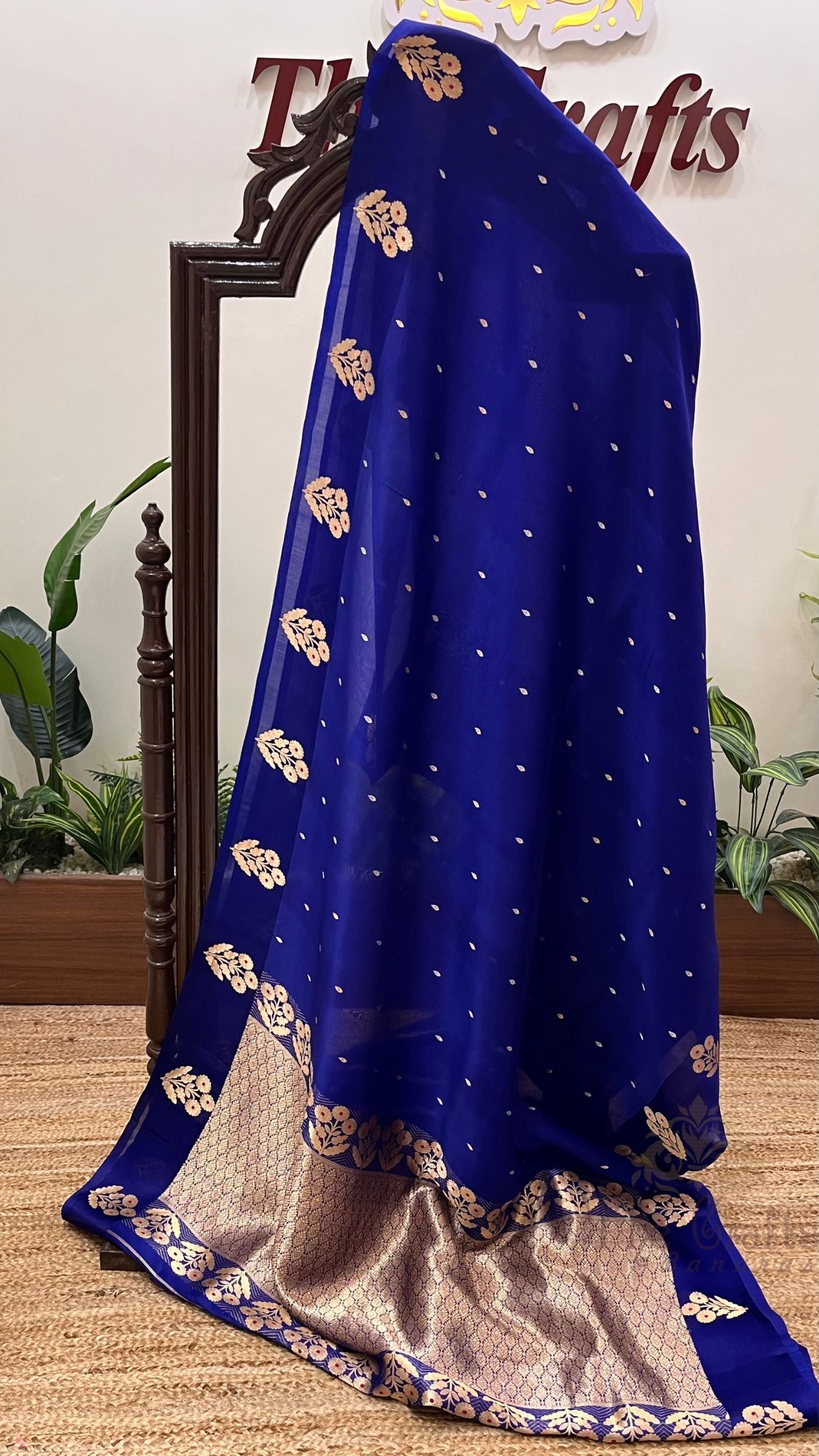 Pure Kora Silk Handloom Banarasi Saree