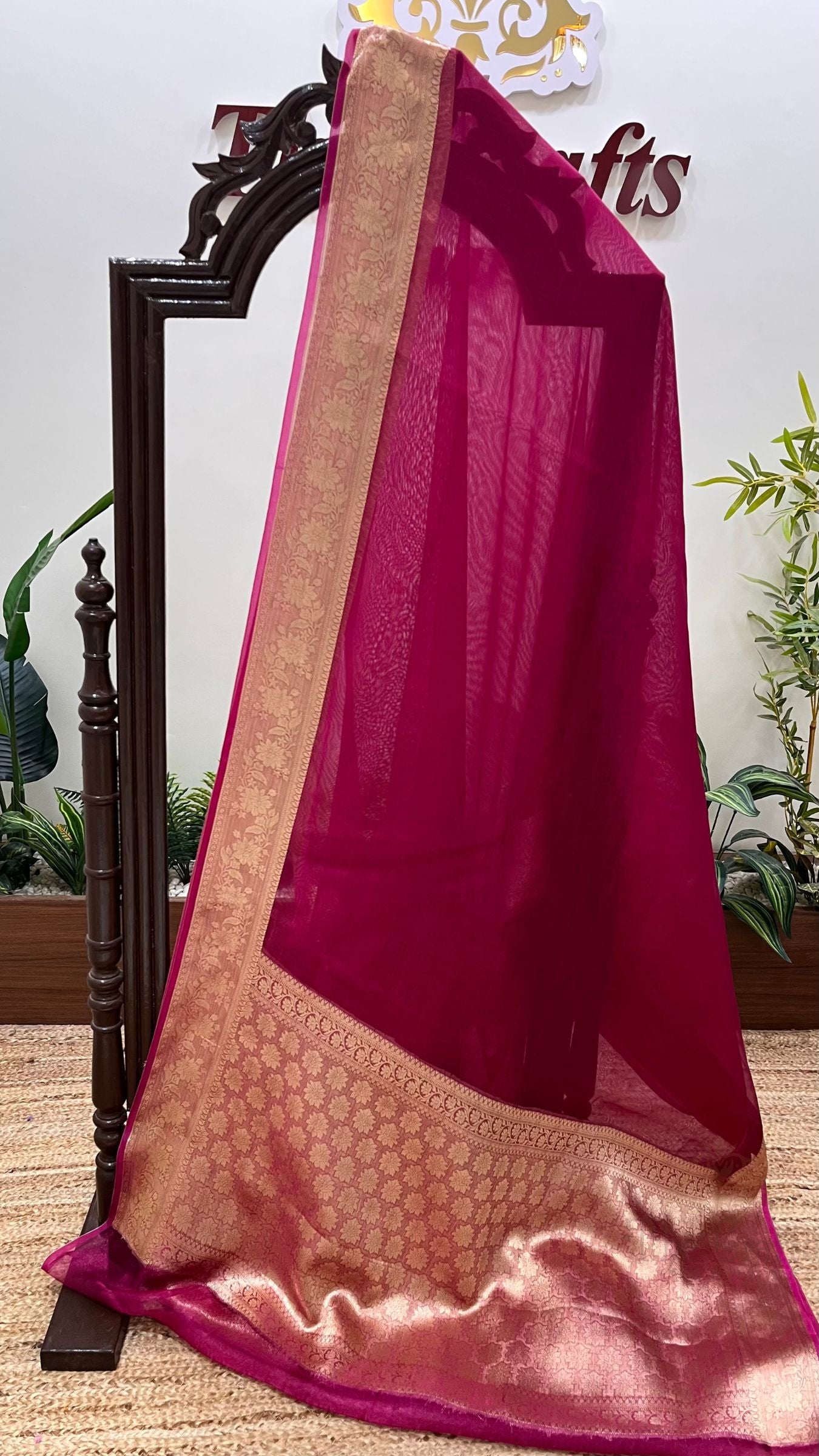 Pure Kora Tissue Silk Banarasi Saree