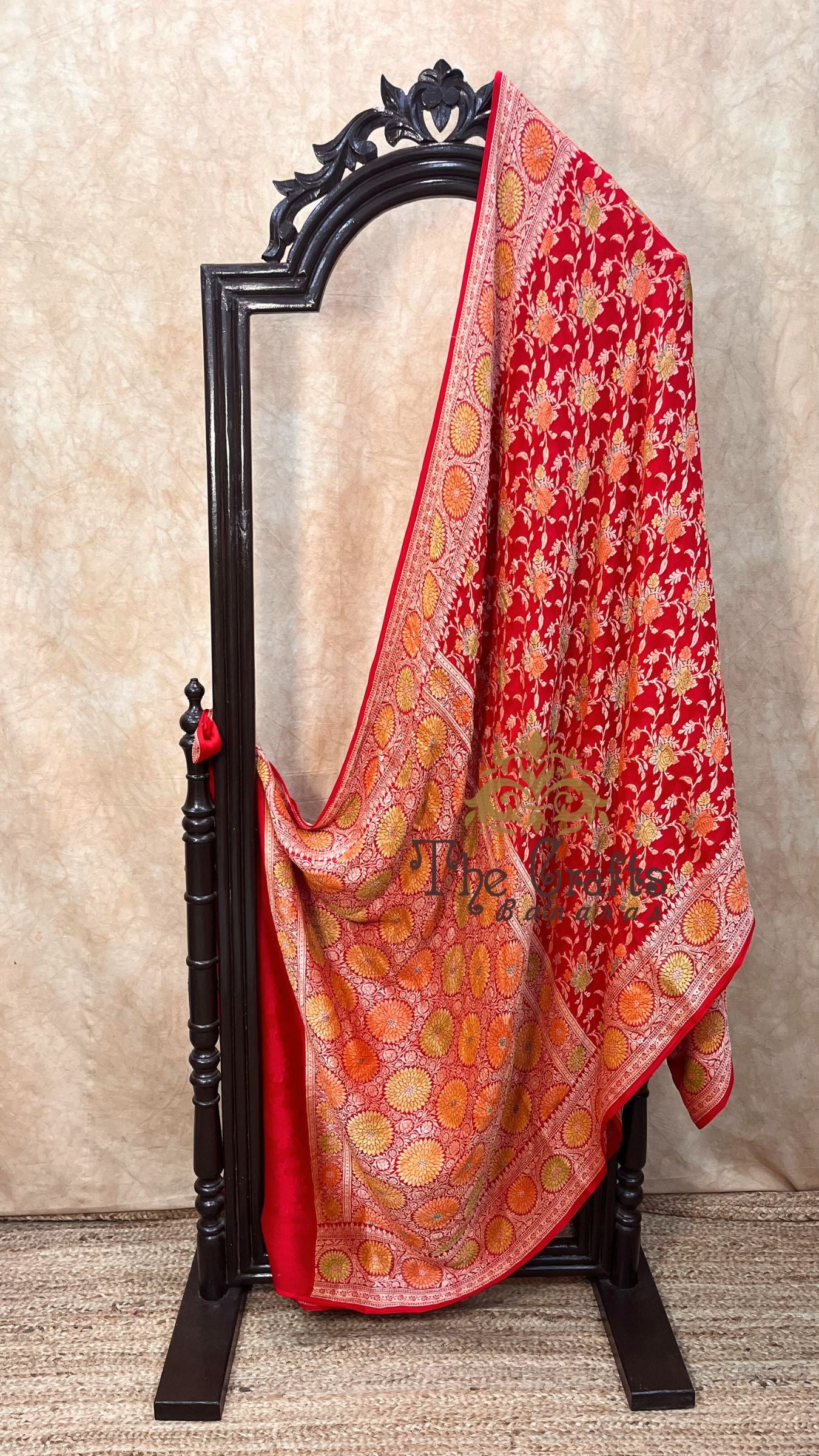 Pure Khaddi Chiffon Banarasi Saree