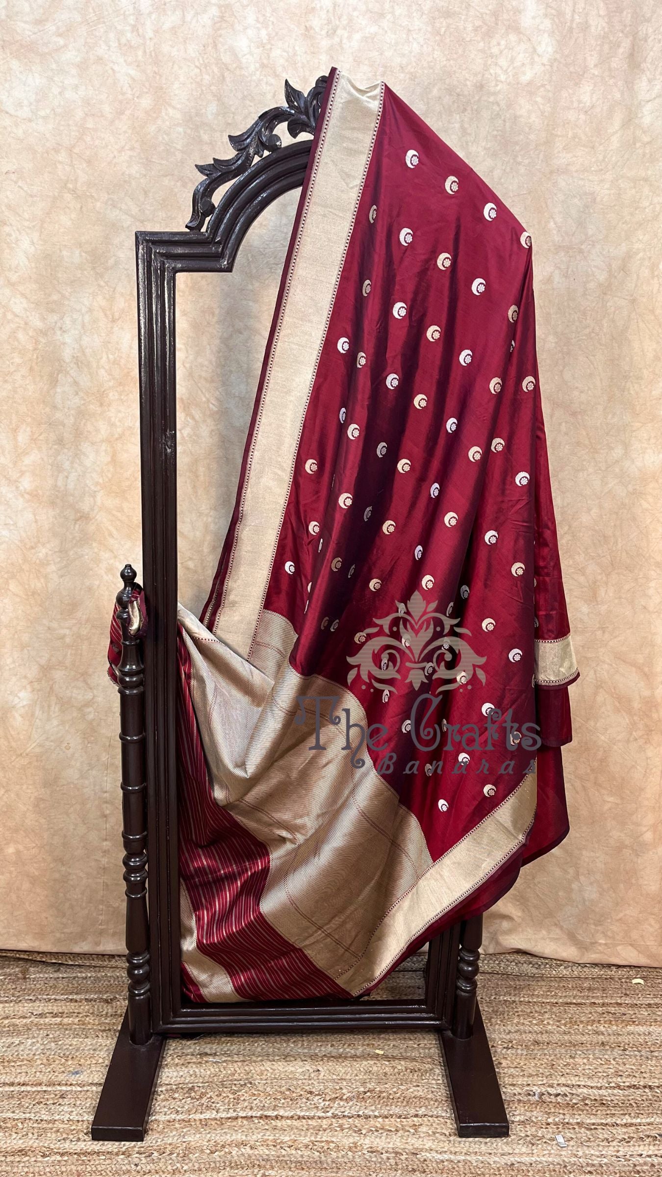 Pure Katan Silk Handloom Banarasi Saree - with sona rupa kadhua zari work