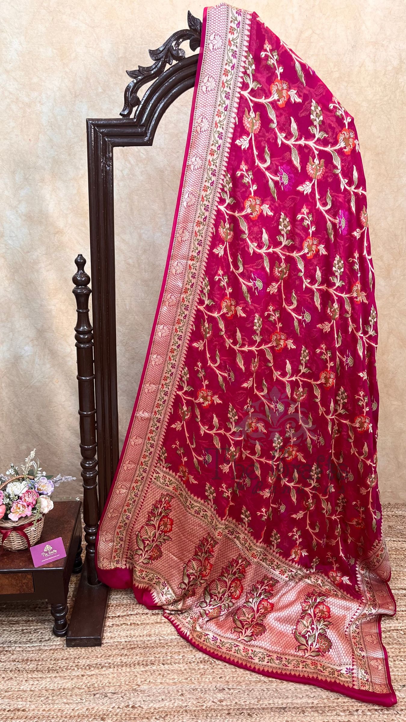Pure Khaddi Chiffon Banarasi Saree