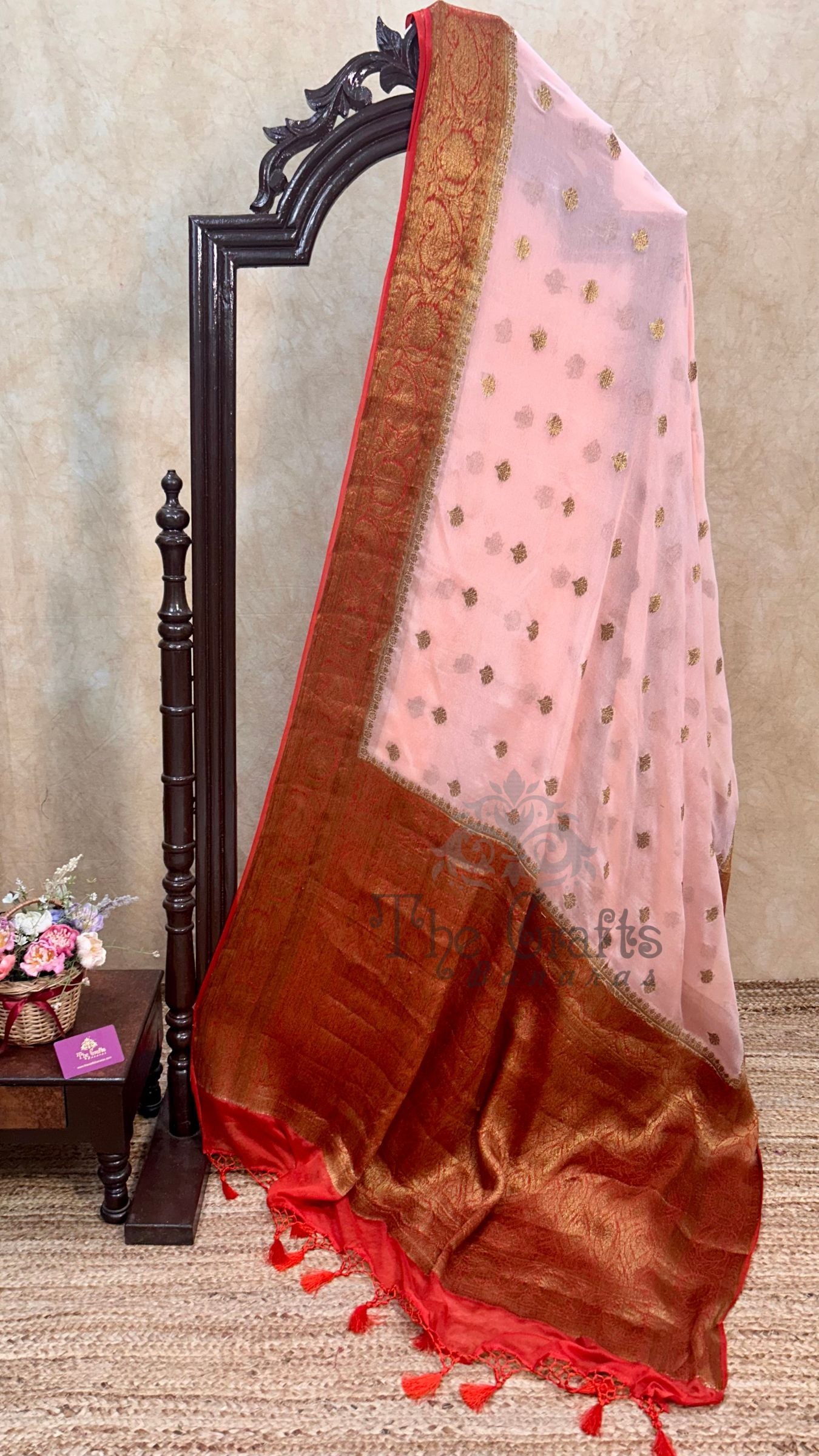 Pure Khaddi Chiffon Banarasi Saree