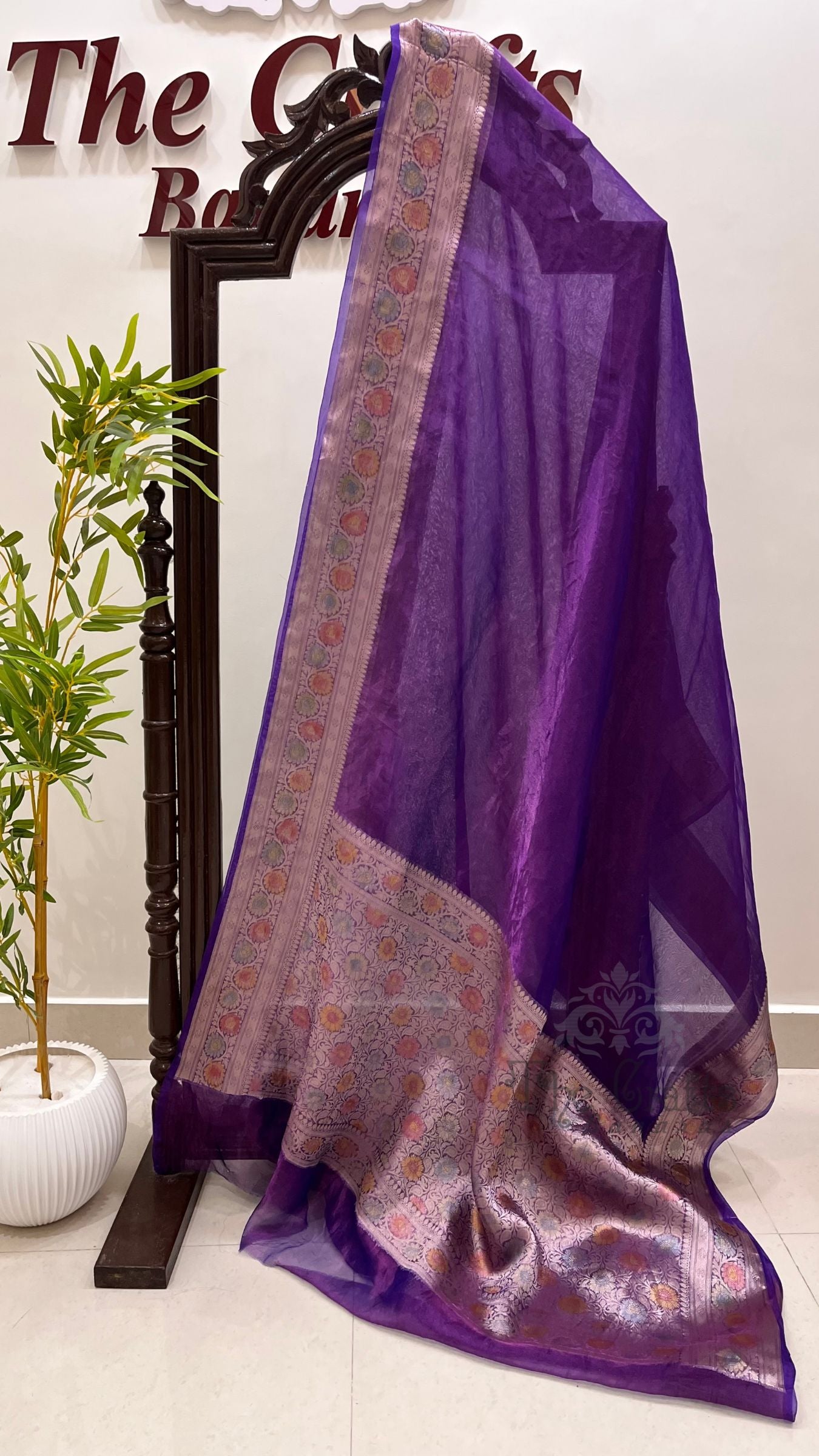 Pure Kora Tissue Silk Banarasi Saree