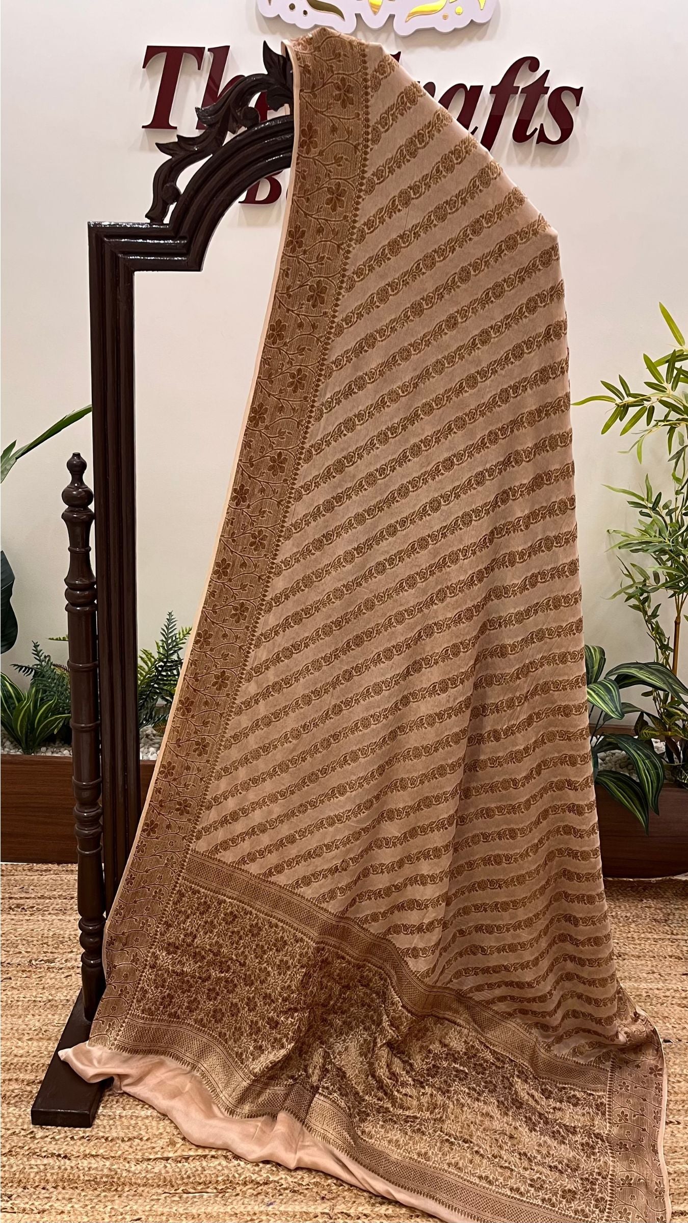 Pure Khaddi Chiffon Banarasi Saree