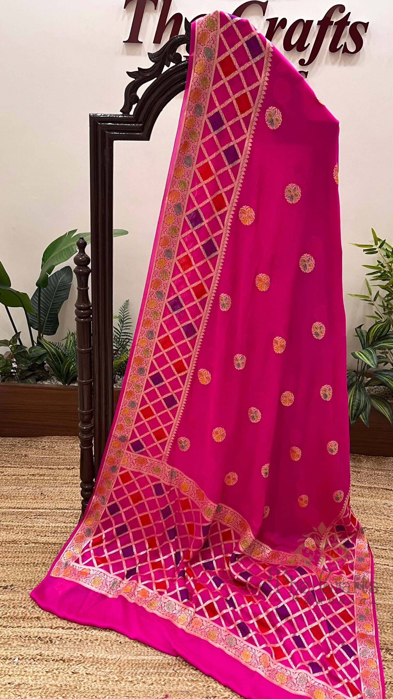 Pure Khaddi Chiffon Banarasi Saree