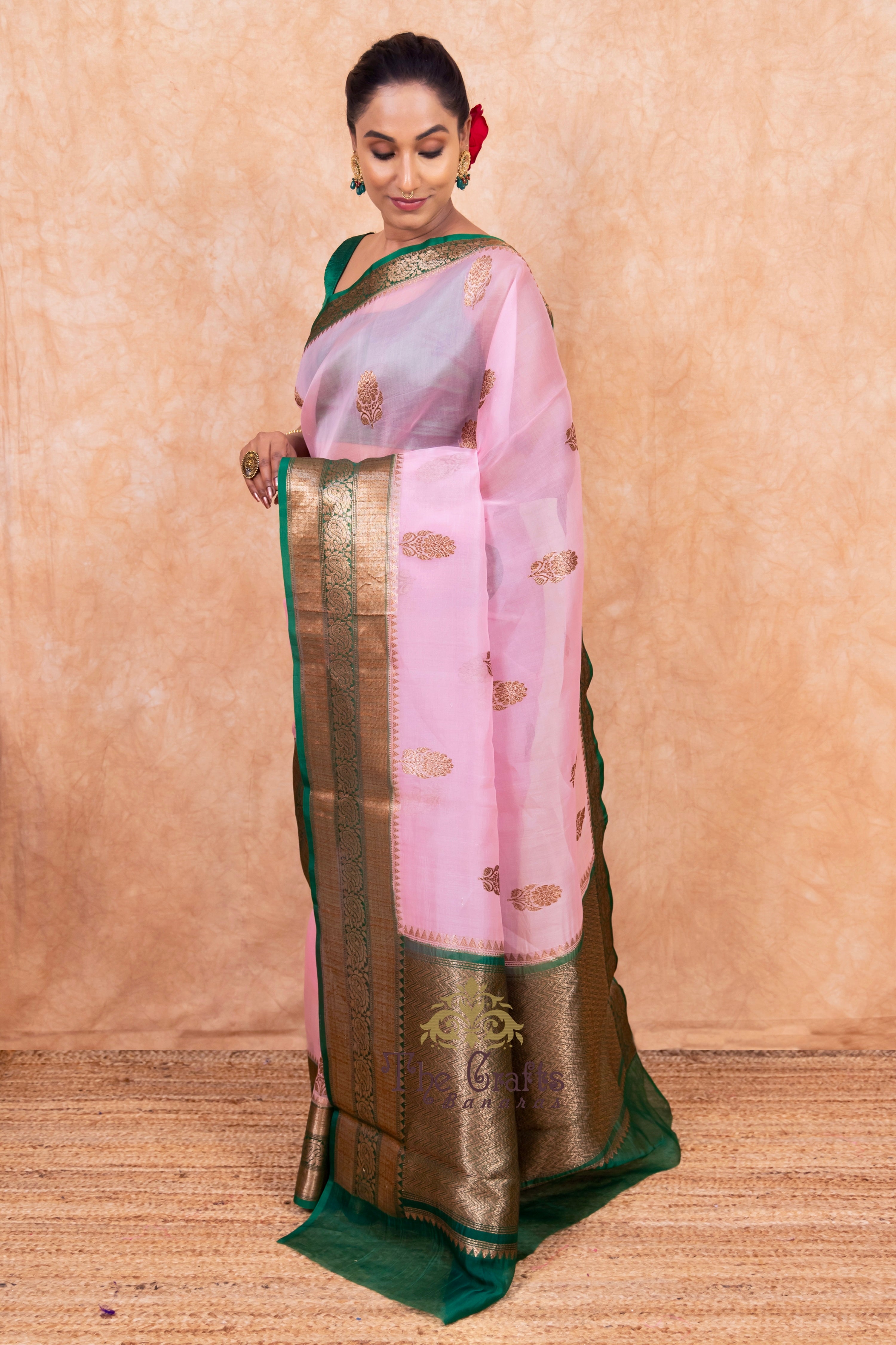 Pure Kora Silk Handloom Banarasi Saree