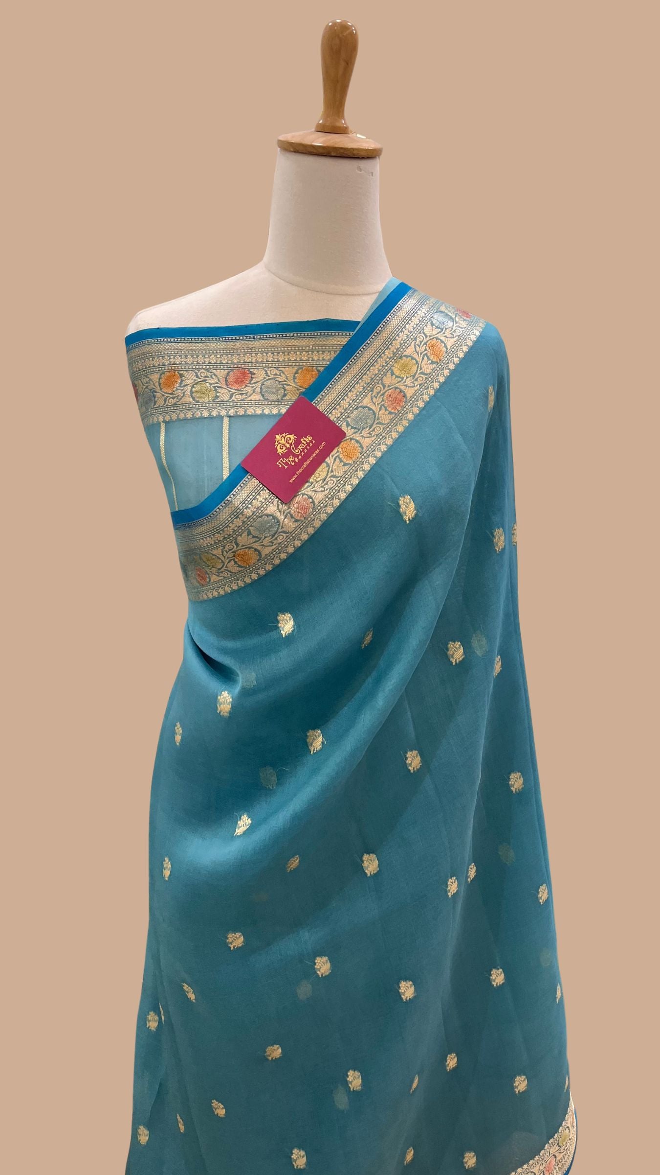 Pure Kora Silk Handloom Banarasi Saree