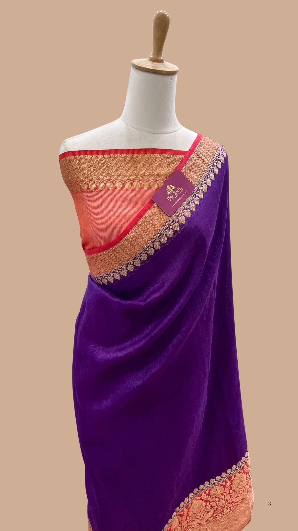 Pure Linen Banarasi Saree
