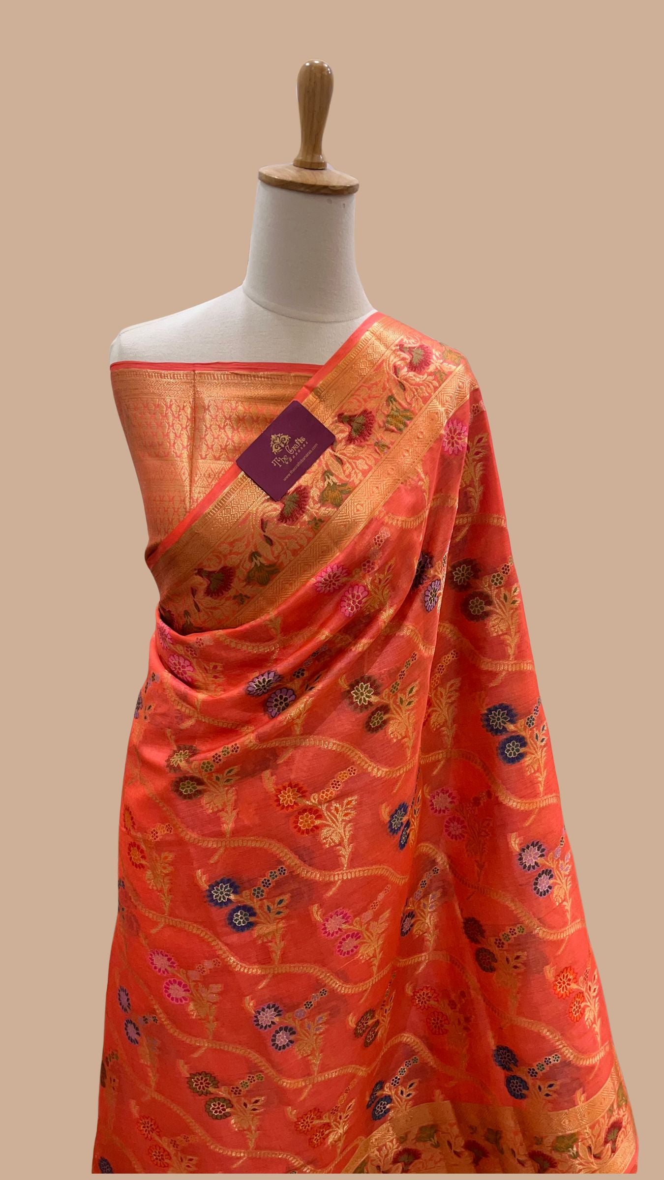 Pure Tussar Silk Banarasi Saree