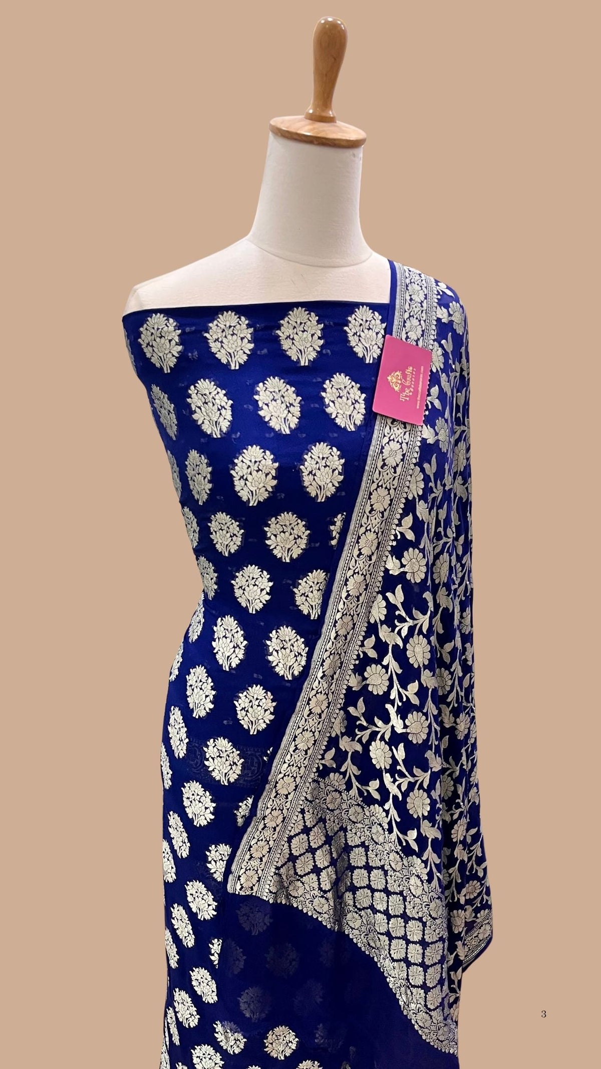 Banarasi Khaddi Georgette Dress Material