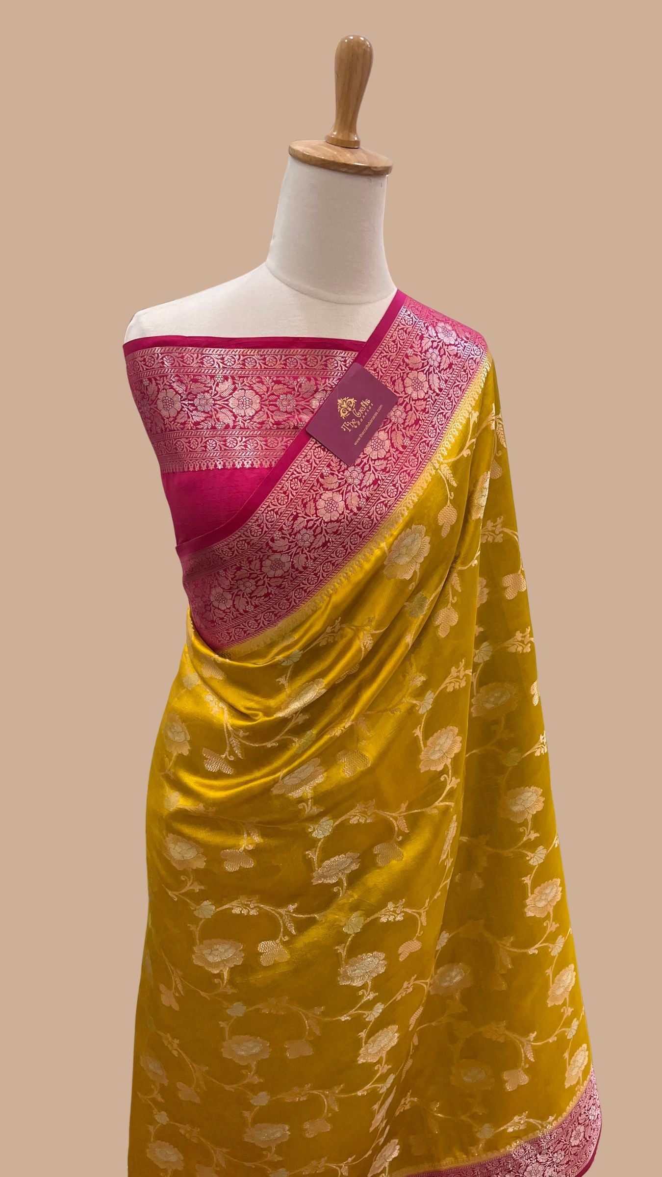 Pure Mango Silk Banarasi Saree