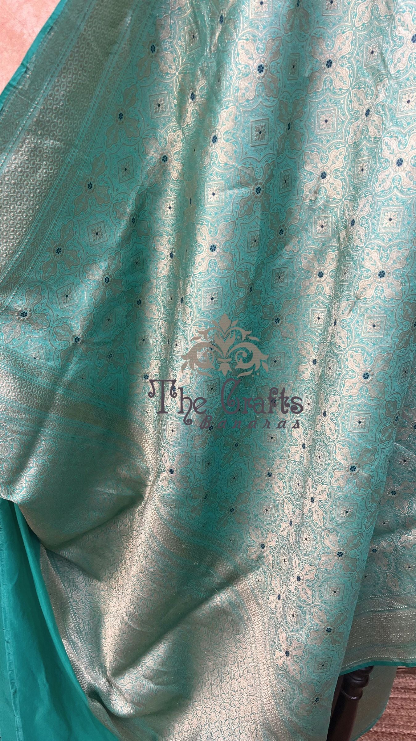 Pure Katan Silk Handloom Banarasi Saree - Tanchui Brocade Meena