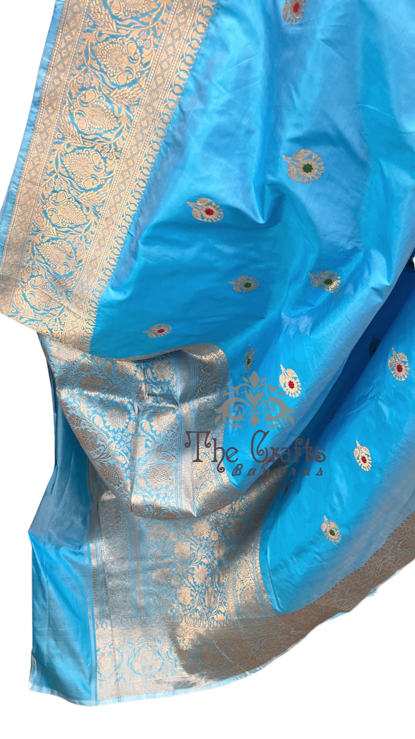 Pure Katan Silk Handloom Banarasi Saree - Kadhua Buti