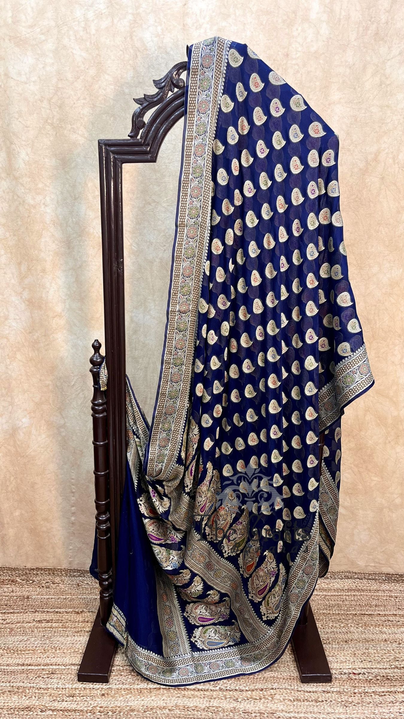 Pure Khaddi Chiffon Banarasi Saree