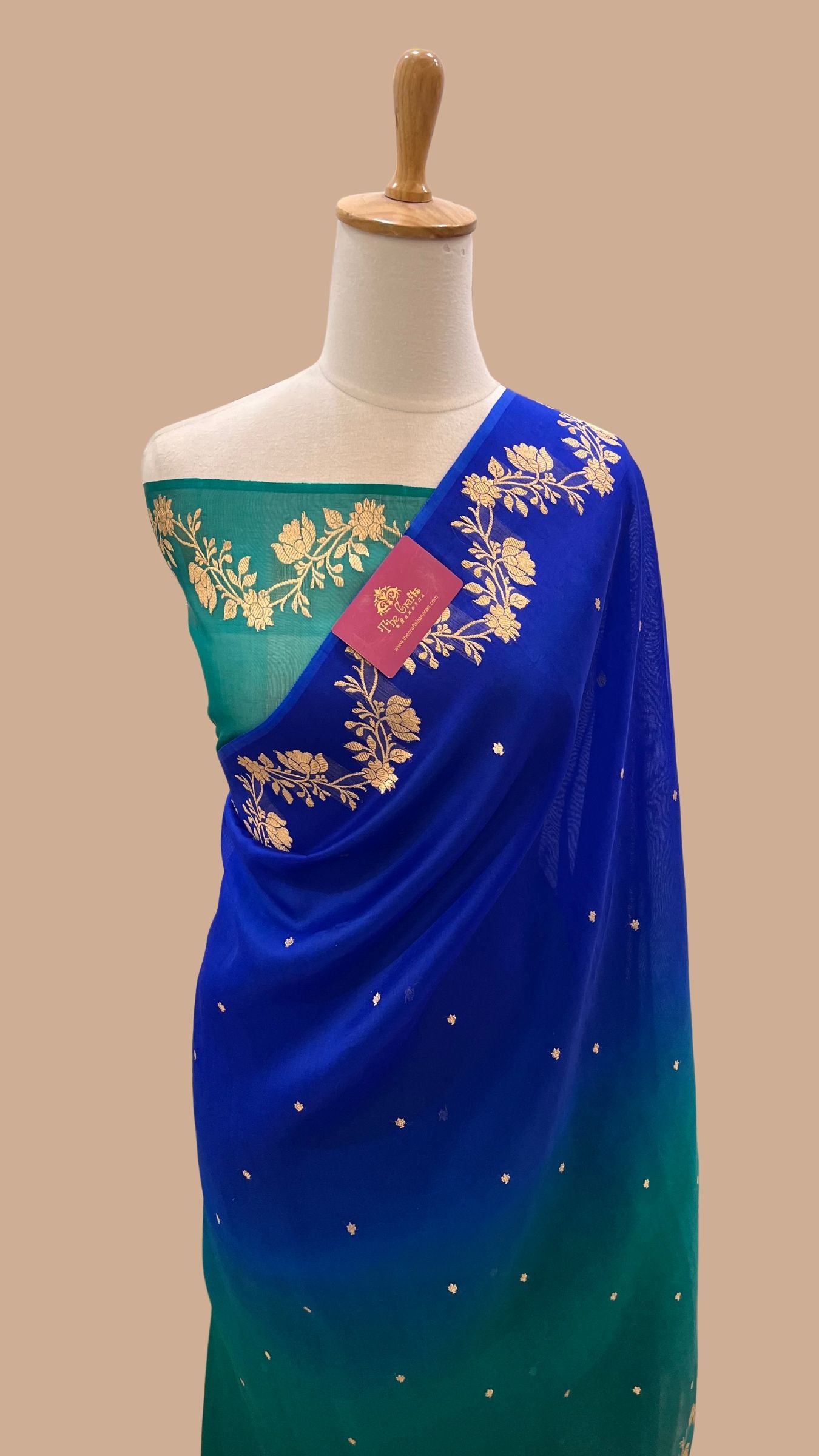 Pure Kora Silk Handloom Banarasi Saree