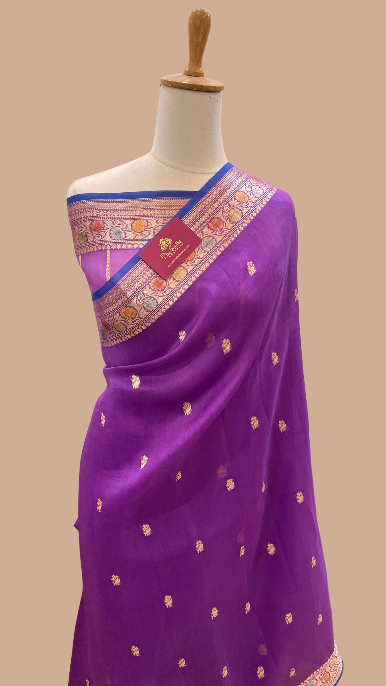 Pure Kora Silk Handloom Banarasi Saree